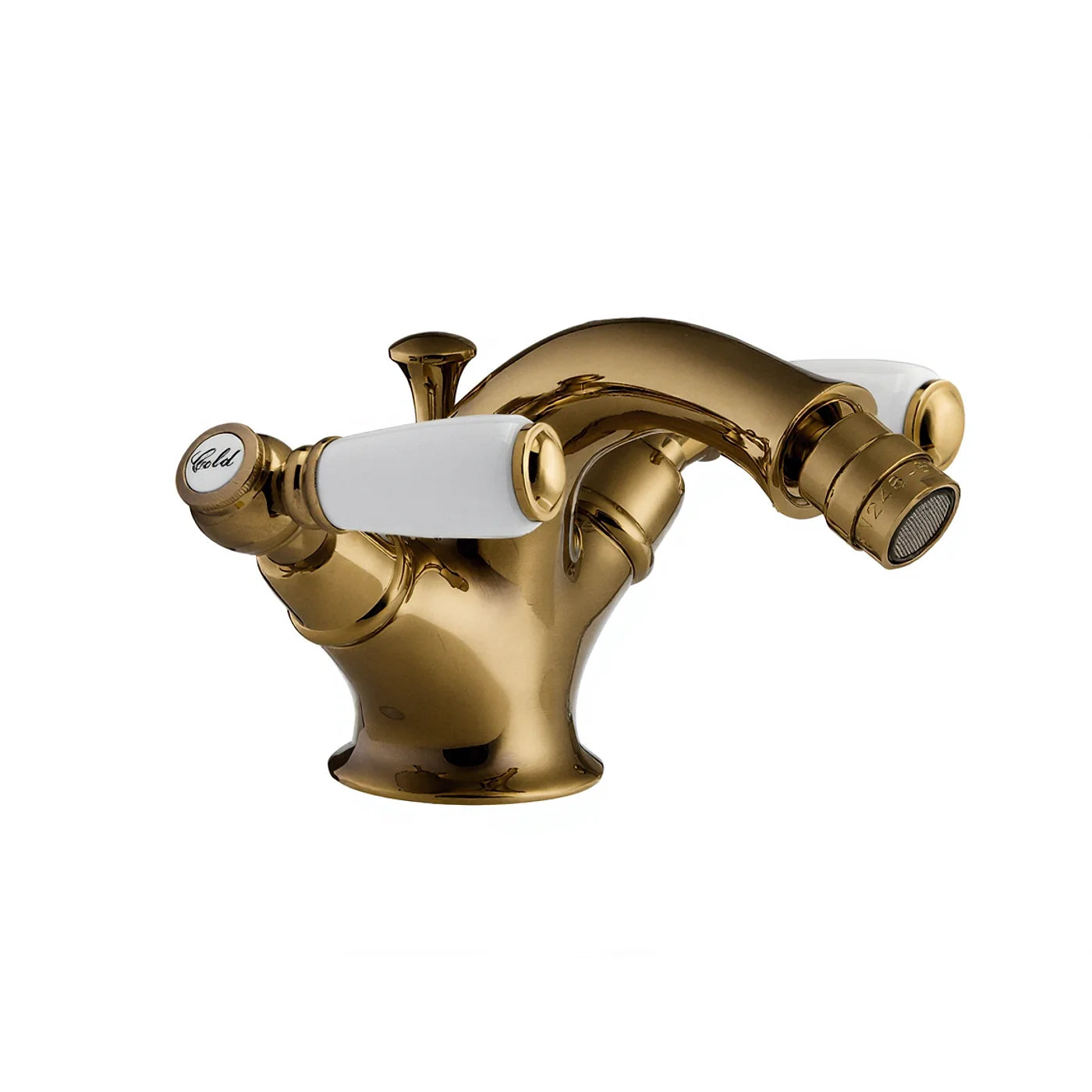Mélangeur bidet monotrou - Treemme Old Italy - IT 4424 CC SO ZZ - Laiton brossé (UZ)