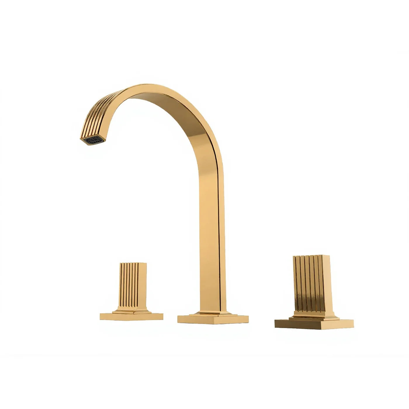 Mélangeur lavabo 3 trous 195 - Treemme Kea - IT 7A16 CC KO ZZ - Or brossé (DZ)
