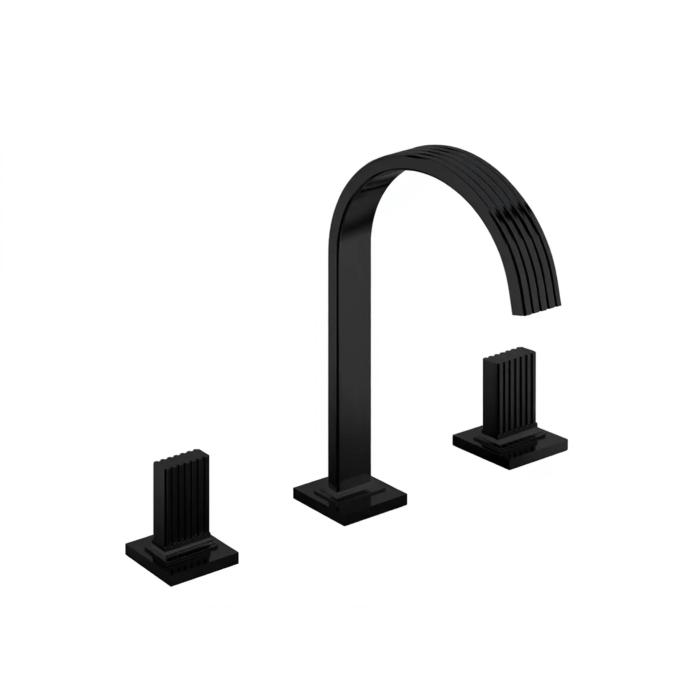 Mélangeur lavabo 3 trous 195 - Treemme Kea - IT 7A16 CC KO ZZ - Noir opaque (NN)