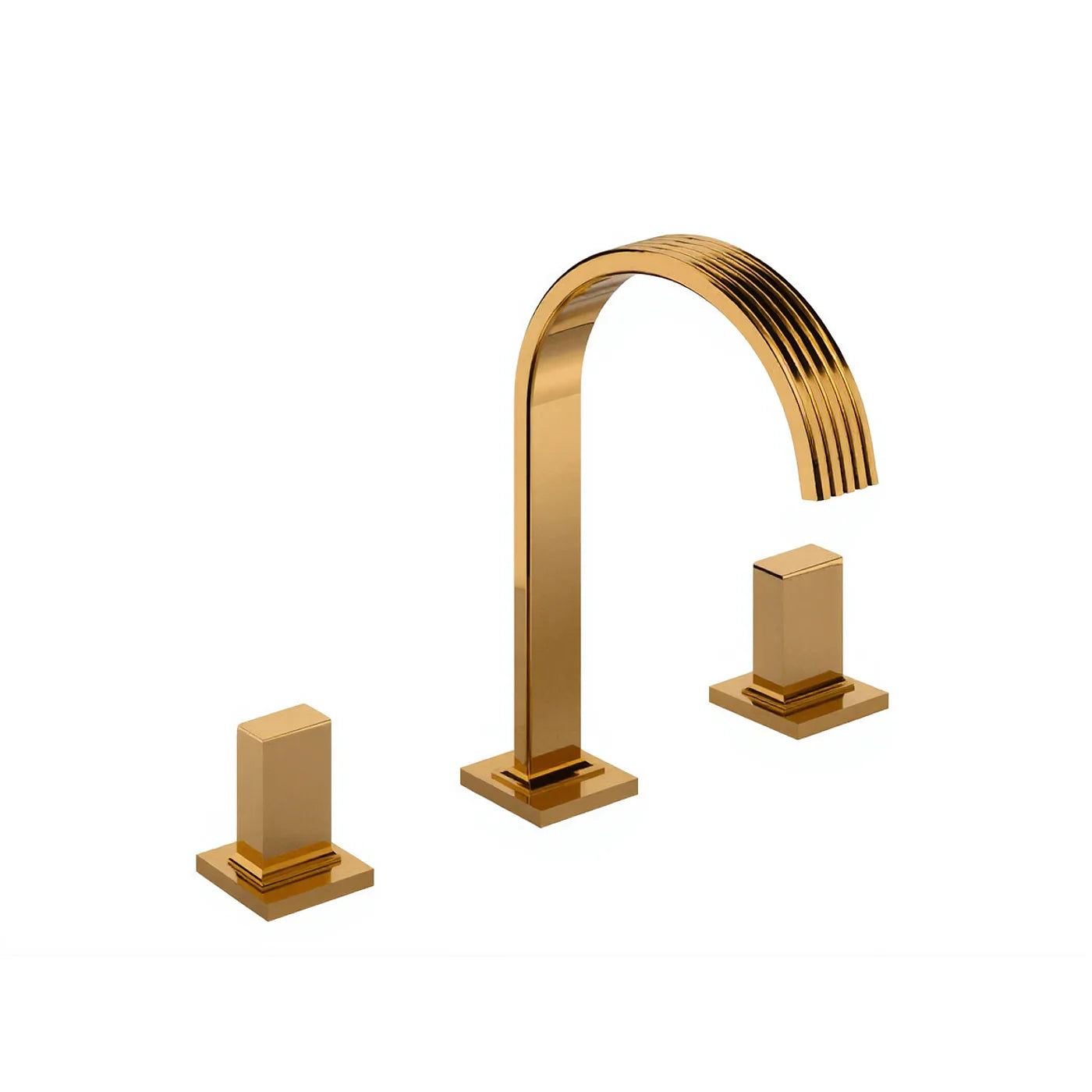 Mélangeur lavabo 3 trous 195 - LED - Treemme Kea - IT 3A16 CC RO ZZ - Or brossé (DZ)