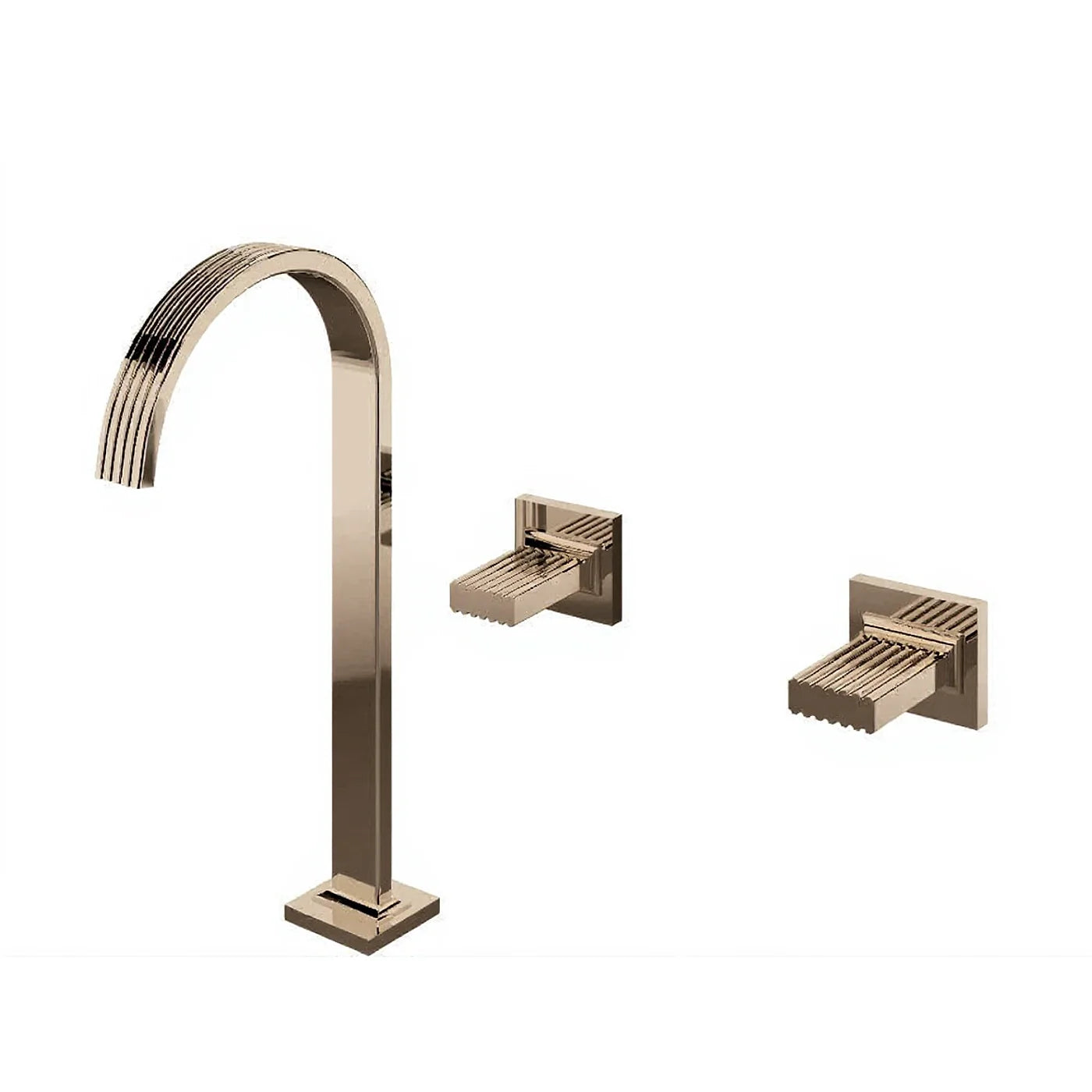 Mélangeur lavabo 3 trous 290 - Treemme Kea - RWIT 3A85 CC KO - Nickel poli (NL)