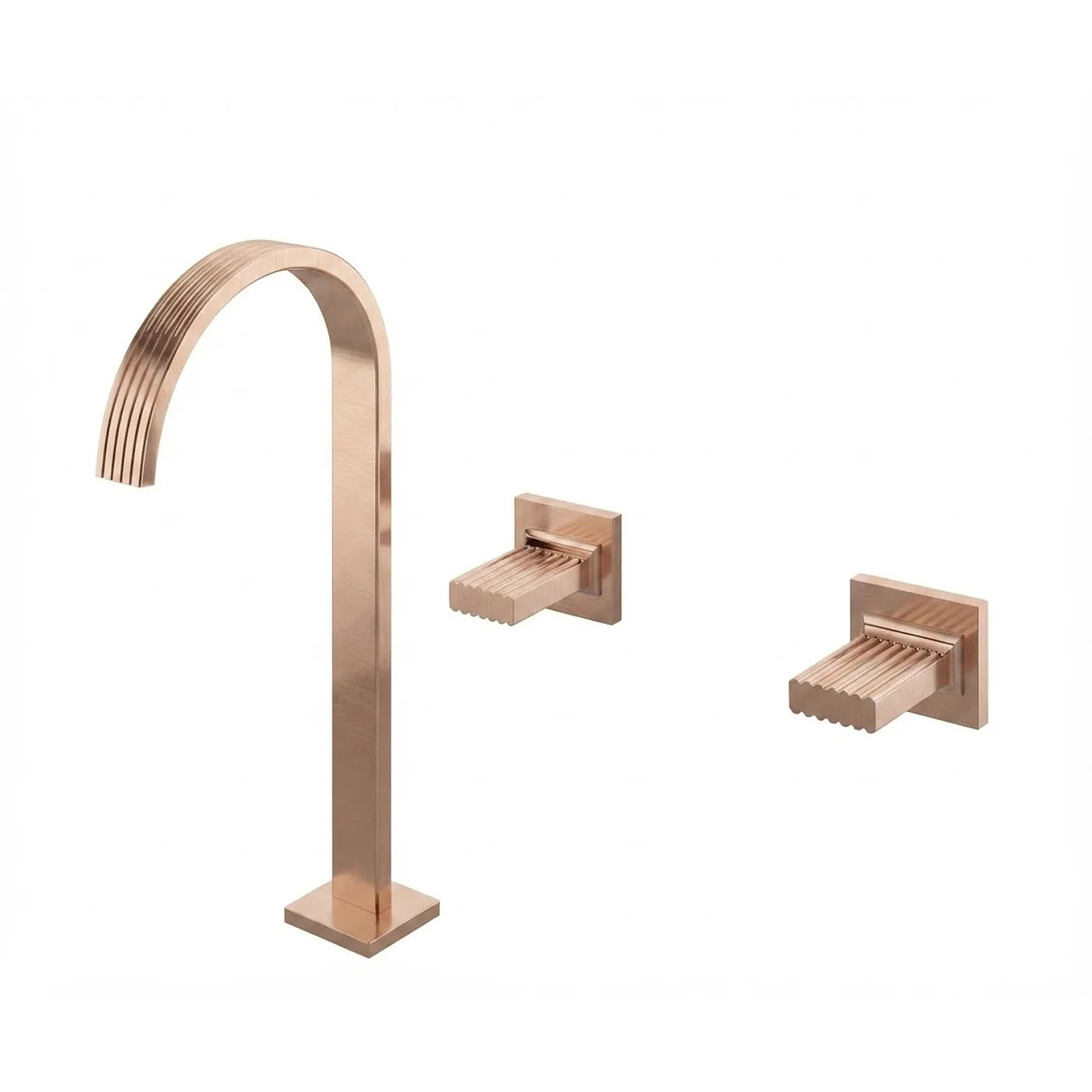 Mélangeur lavabo 3 trous 290 - Treemme Kea - RWIT 3A85 CC KO - Or rose brossé (SZ)