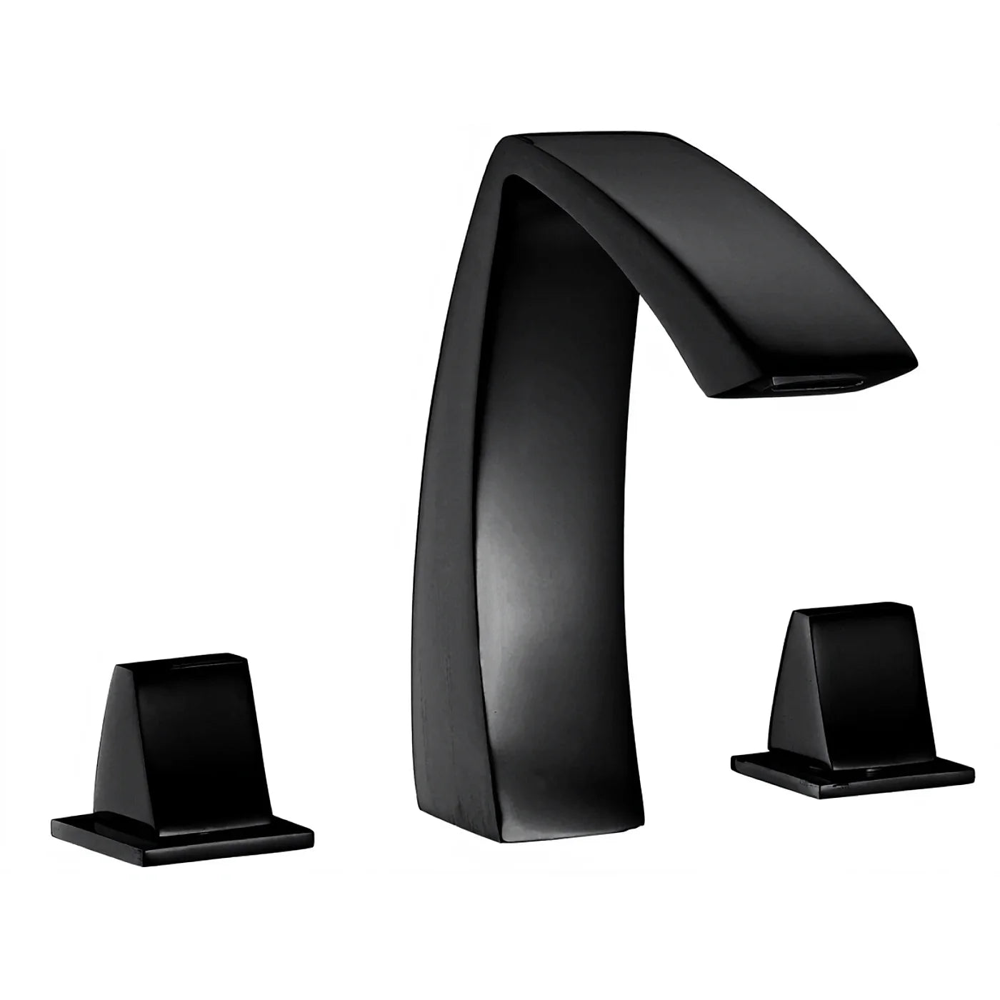 Mélangeur lavabo 3 trous - Treemme Archè - IT 0716 CC KA ZZ - Noir chromé poli (HH)