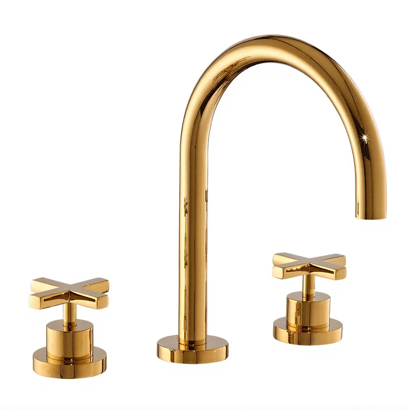 Mélangeur lavabo 3 trous - Treemme Line - IT 1016 CC XV ZZ - Or brossé (DZ)