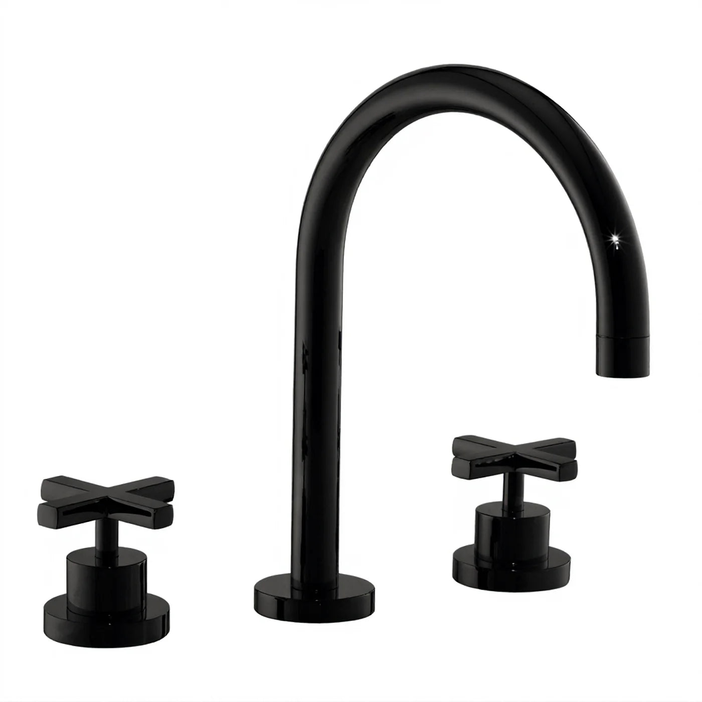 Mélangeur lavabo 3 trous - Treemme Line - IT 1016 CC XV ZZ - Noir opaque (NN)