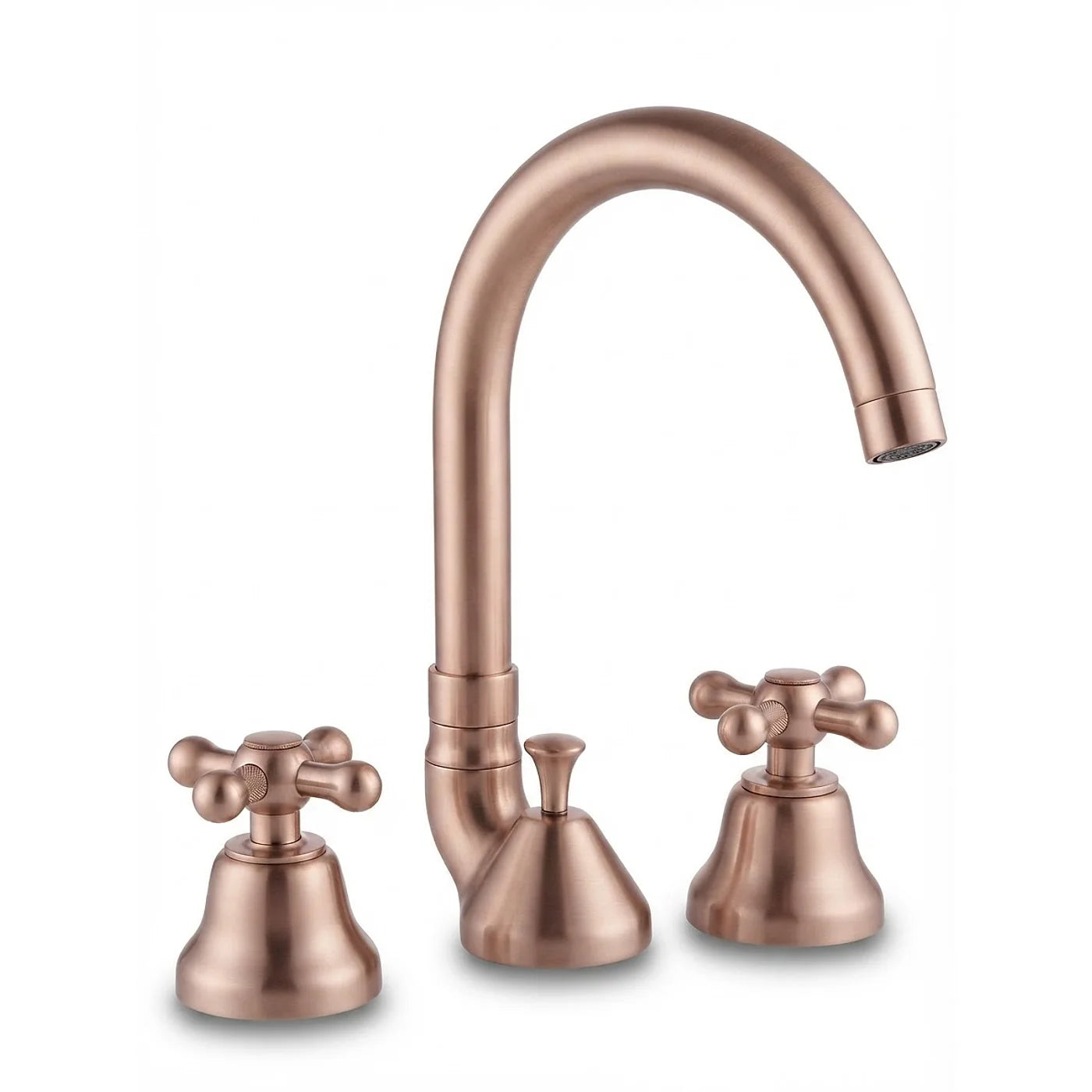 Mélangeur lavabo 3 trous - Treemme Romantica - IT 3616 CC PV ZZ - Or rose brossé (SZ)