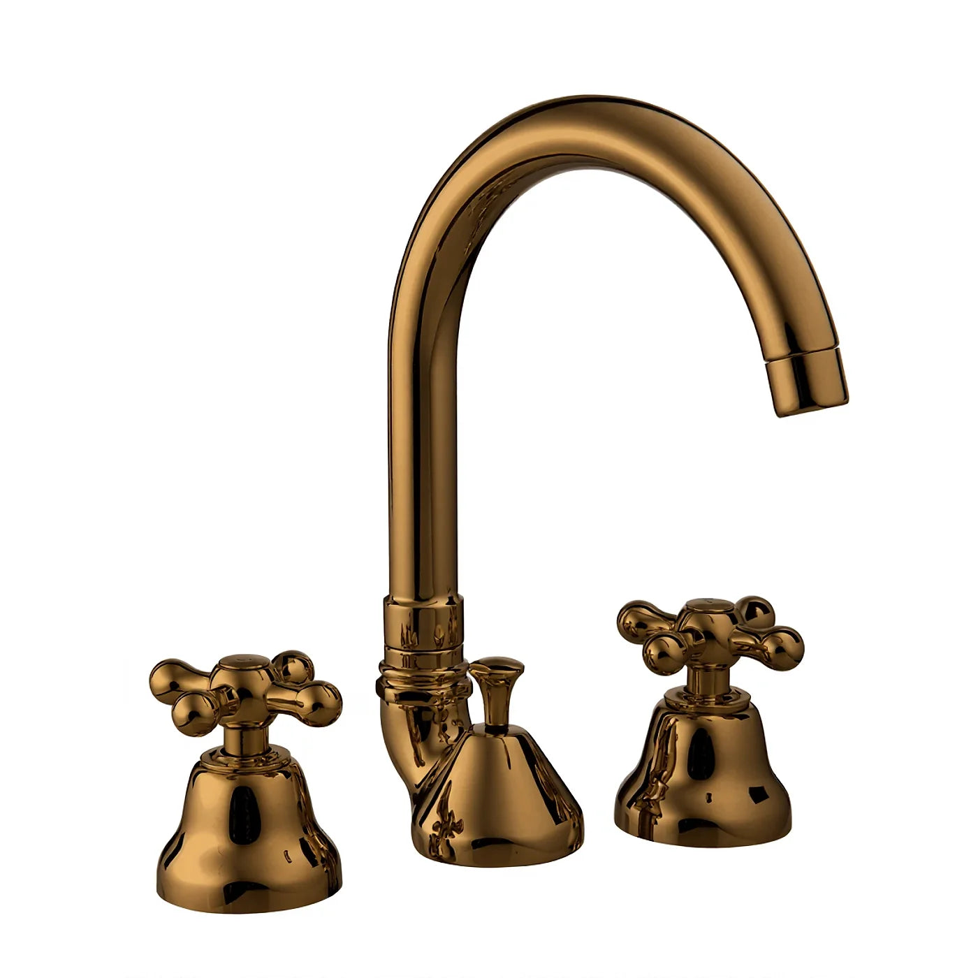 Mélangeur lavabo 3 trous - Treemme Romantica - IT 3616 CC PV ZZ - Bronze brossé (US)