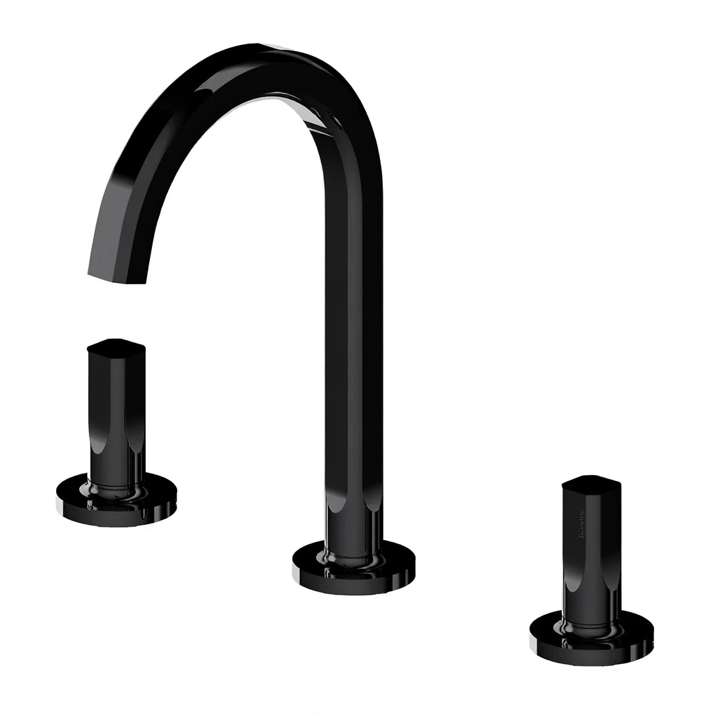Mélangeur lavabo 3 trous - Treemme Appia - IT 3C16 CC AO ZZ - Noir opaque (NN)