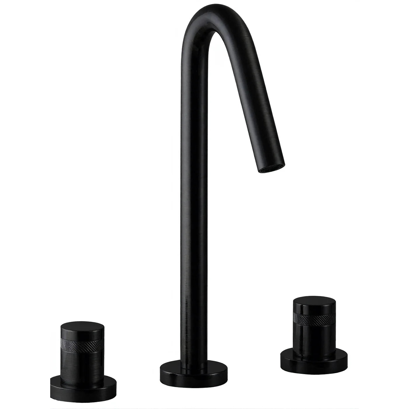 Mélangeur lavabo 3 trous - Treemme X-change - IT 7216 CC XR ZZ - Noir chromé brossé (CZ)