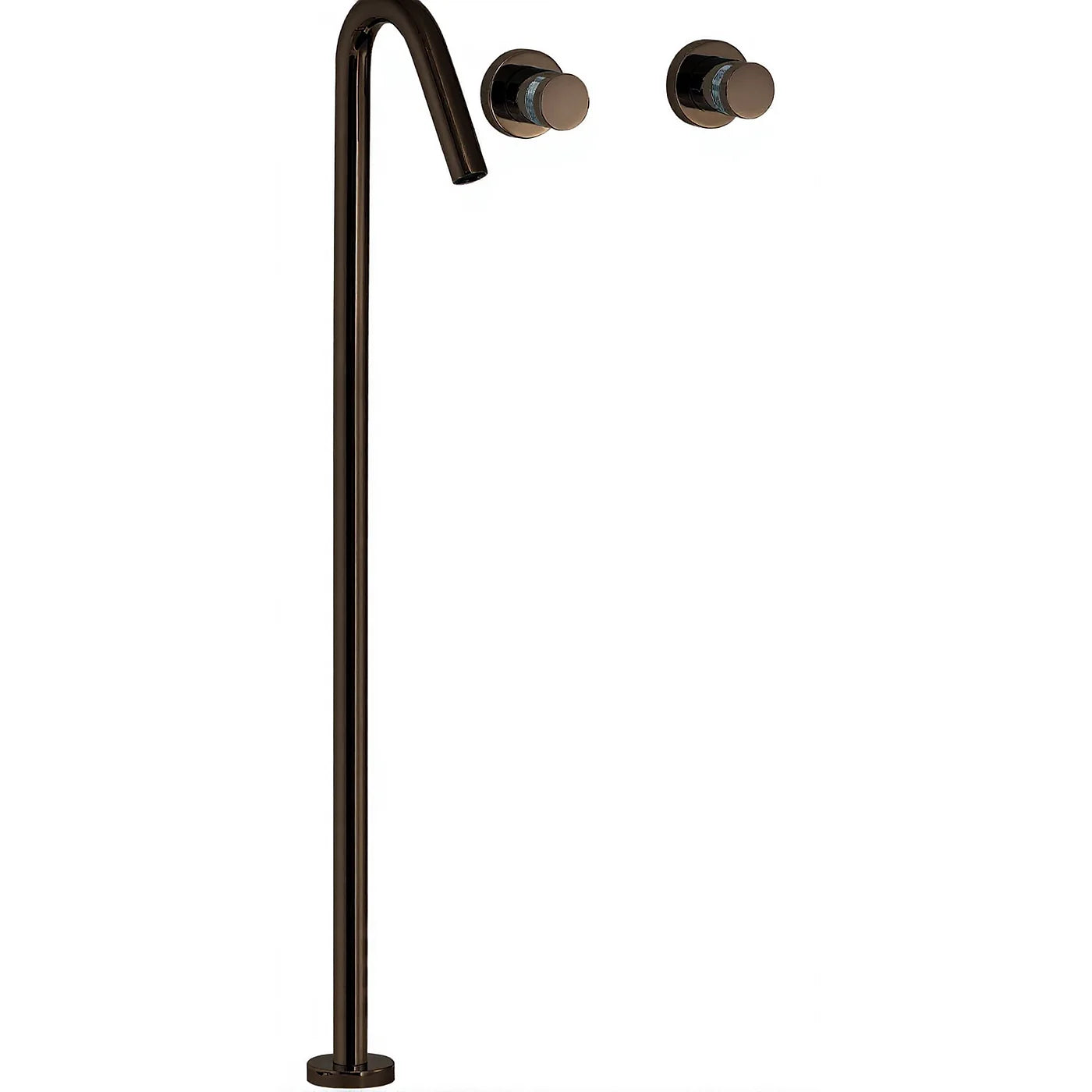 Mélangeur lavabo 3 trous - Treemme X-change - RWIT 7282 CC 50 - Noir chromé poli (HH)