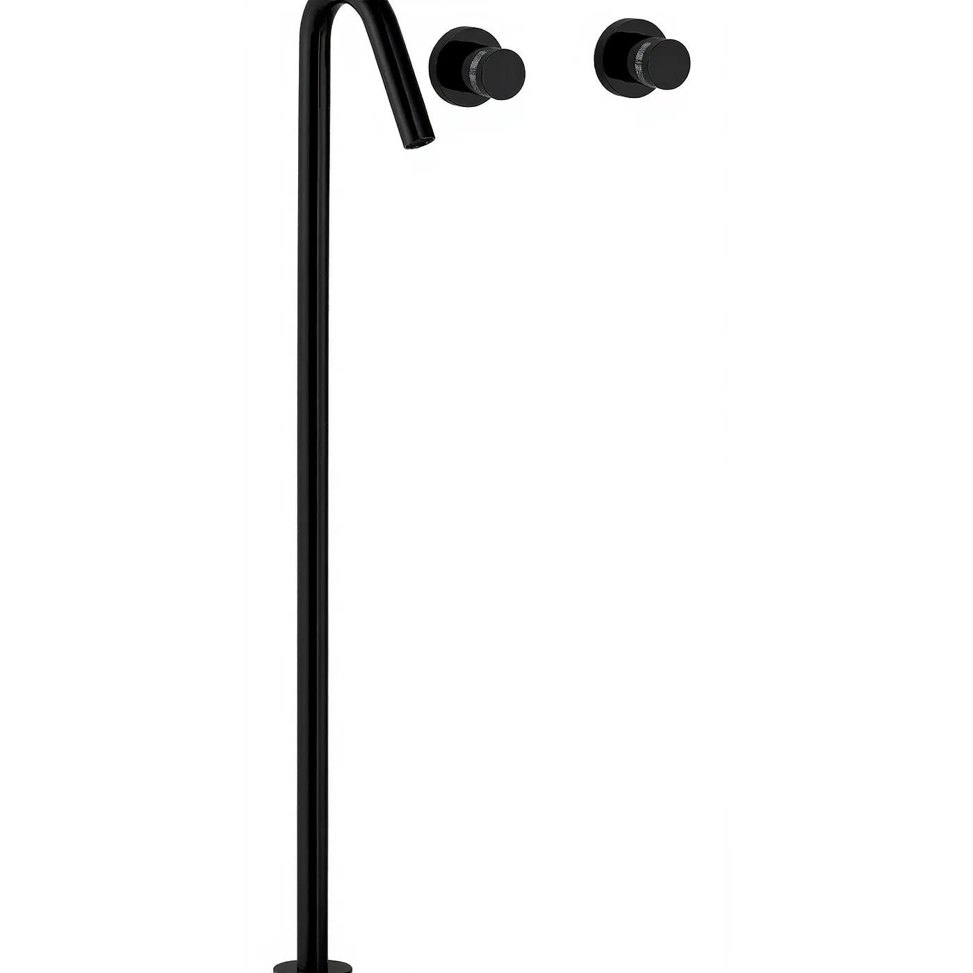 Mélangeur lavabo 3 trous - Treemme X-change - RWIT 7282 CC 50 - Noir opaque (NN)