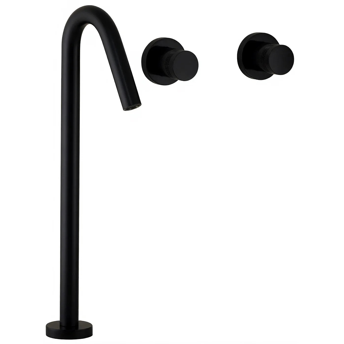 Mélangeur lavabo 3 trous - Treemme X-change - RWIT 7285 CC 50 - Noir opaque (NN)
