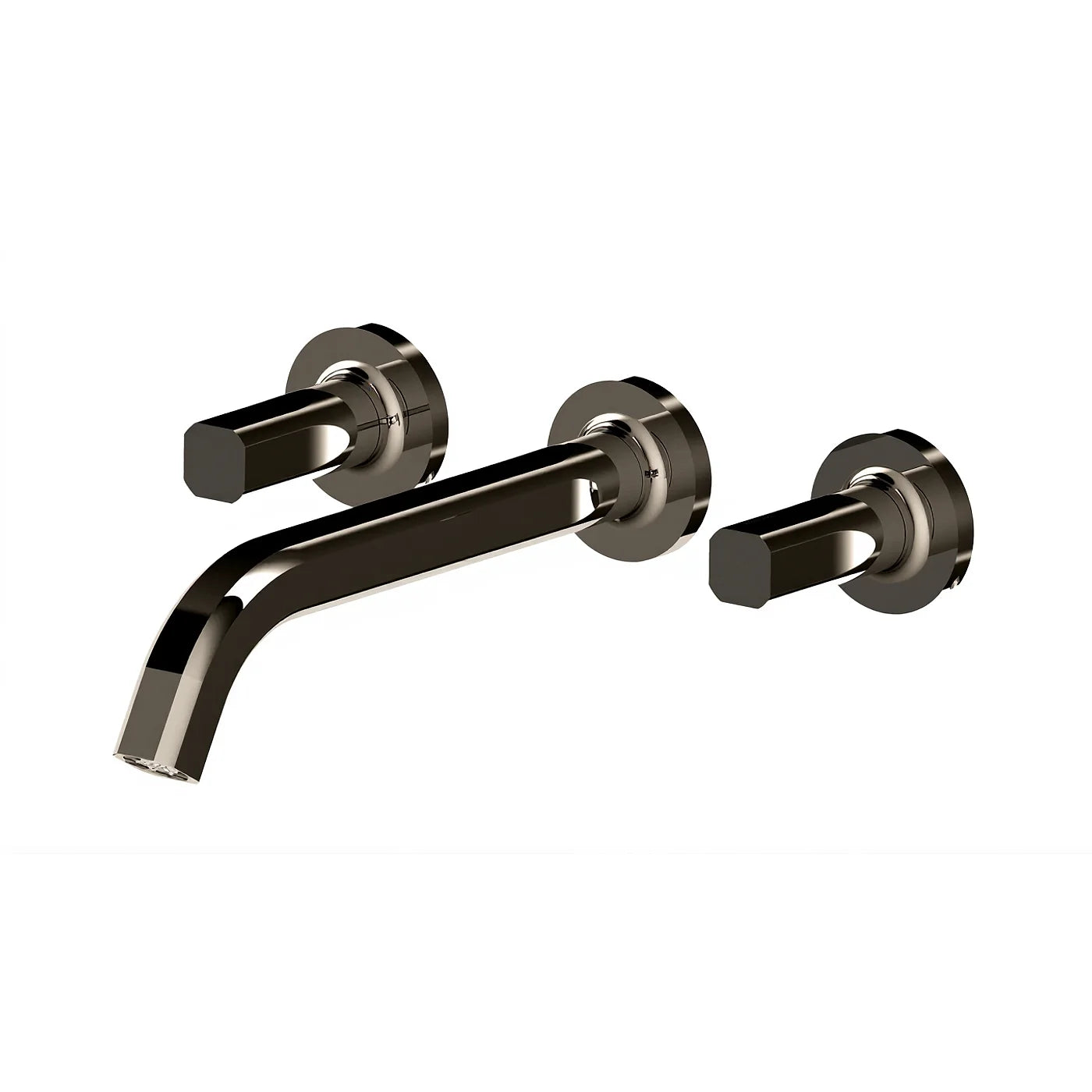Mélangeur lavabo à encastrer 240 - Treemme Appia - RWIT 3C60 CC 50 - Noir chromé brossé (CZ)