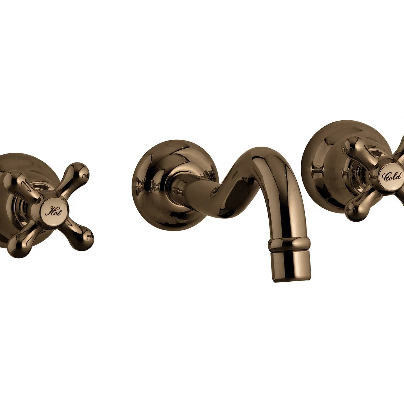 Mélangeur lavabo à encastrer 3 trous 210 - Treemme Romantica - RWIT 3652 CC 50 - Bronze brossé (US)