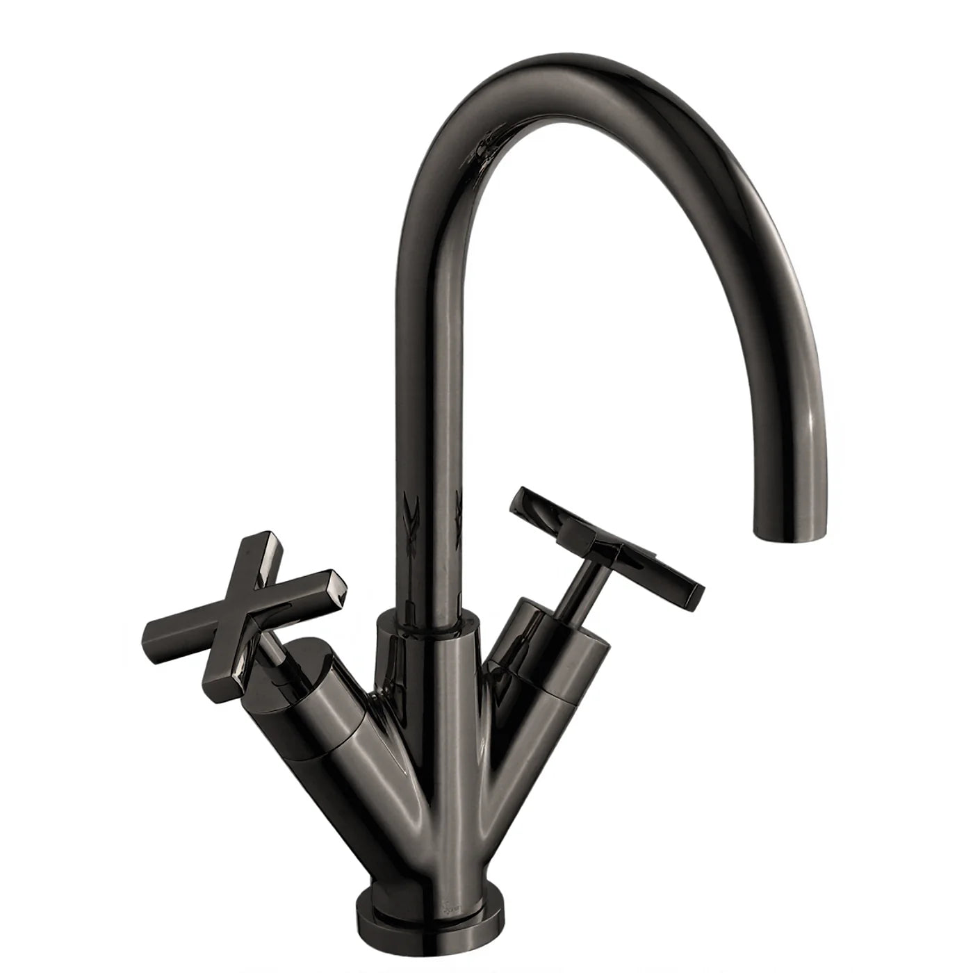 Mélangeur lavabo monotrou - Treemme Line - IT 1015 CC XV ZZ - Noir chromé brossé (CZ)