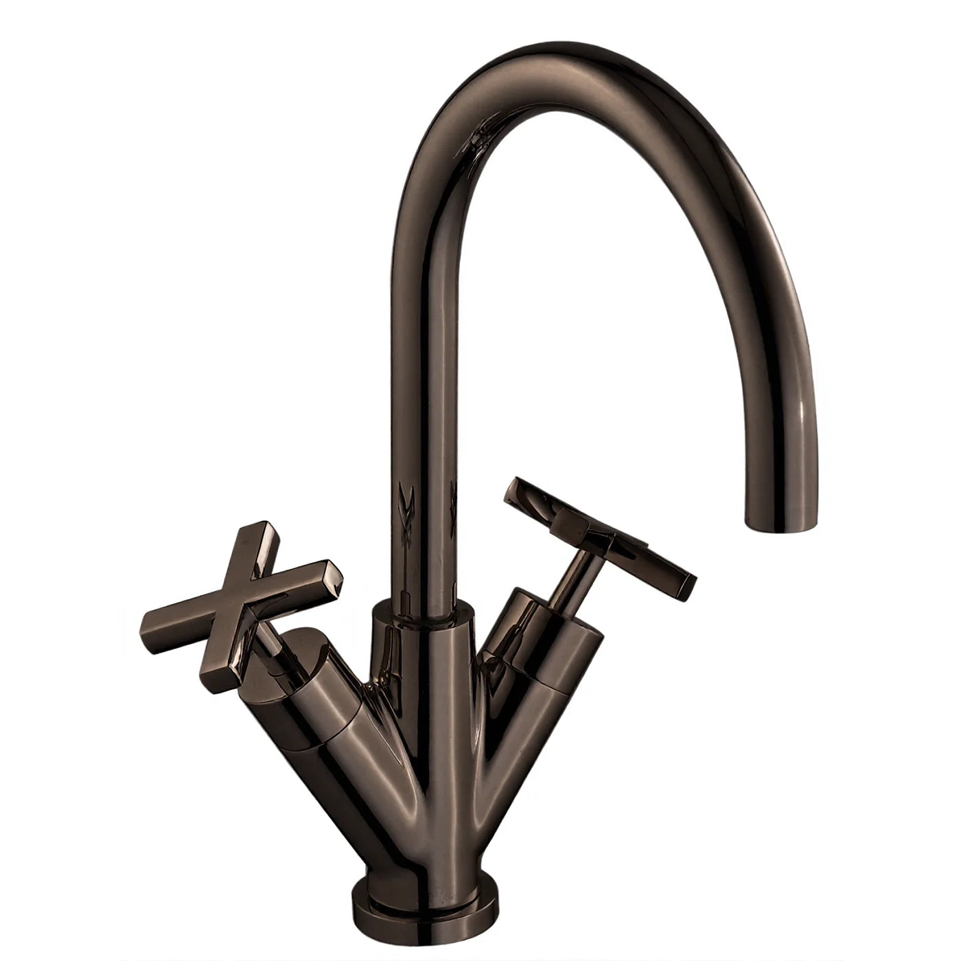 Mélangeur lavabo monotrou - Treemme Line - IT 1015 CC XV ZZ - Noir chromé poli (HH)