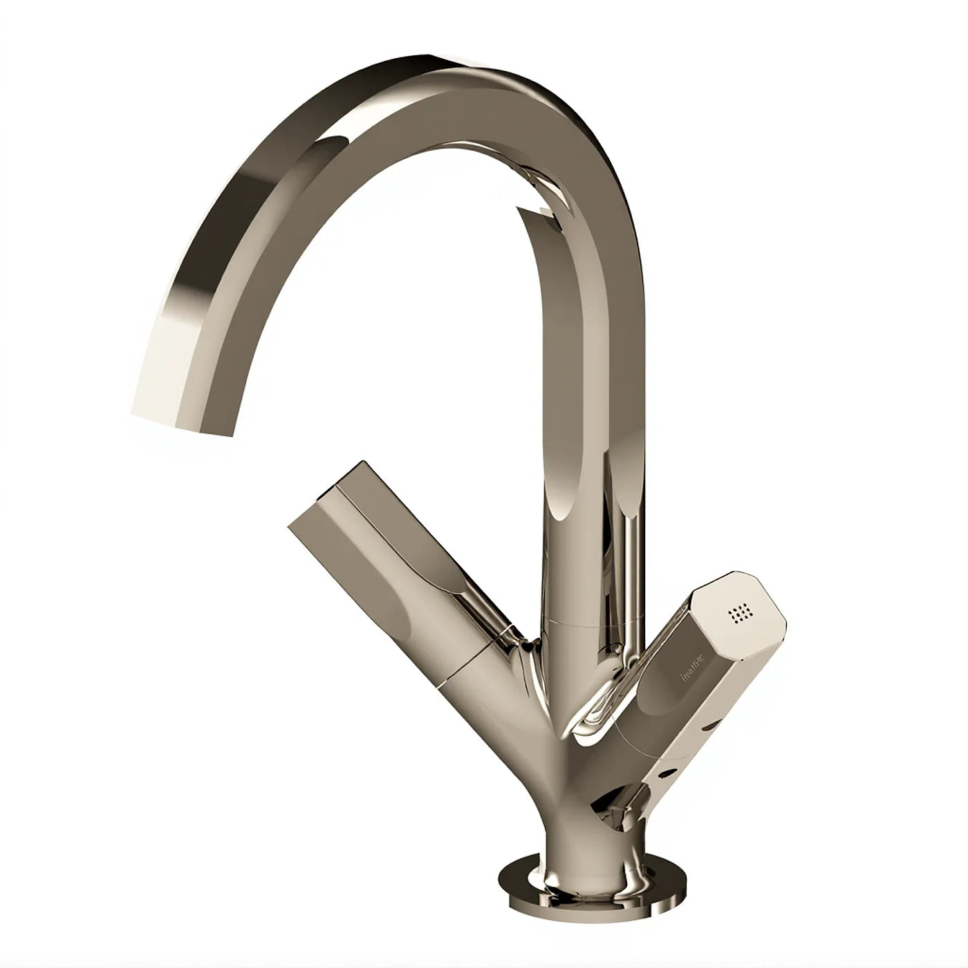Mélangeur lavabo monotrou - Treemme Appia - IT 3C14 CC AO ZZ - Nickel brossé (NF)