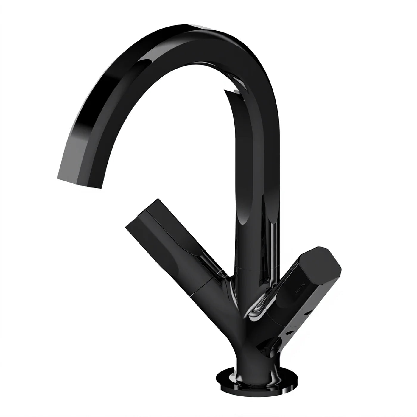 Mélangeur lavabo monotrou - Treemme Appia - IT 3C14 CC AO ZZ - Noir opaque (NN)