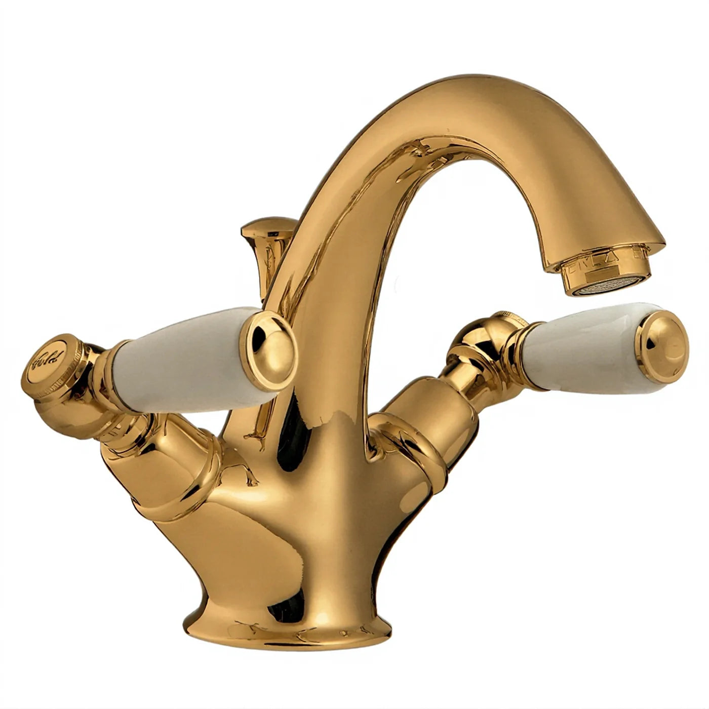 Mélangeur lavabo monotrou - Treemme Old Italy - IT 4414 CC SO ZZ - Or 24 (DD)