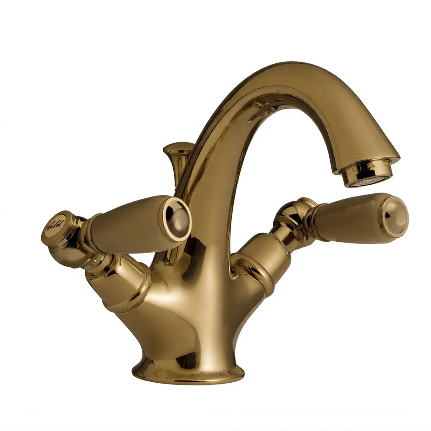 Mélangeur lavabo monotrou - Treemme Old Italy - IT 4414 CC SO ZZ - Laiton brossé (UZ)