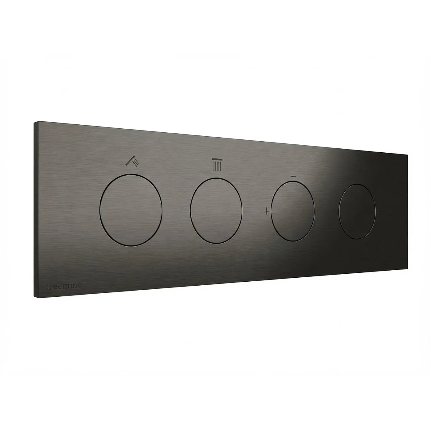 Mitigeur à encastrer à 2 sorties - Treemme W-Touch - RWIT 1B89 CC 01 - Noir chromé brossé (CZ)