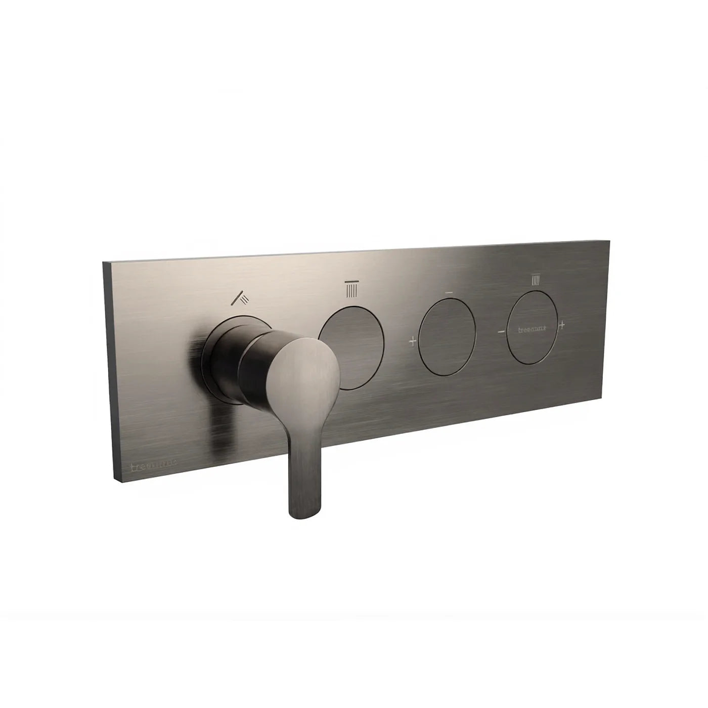 Mitigeur à encastrer à 2 sorties - Treemme W-Touch - RWIT 1B89 CC 01 - Noir chromé brossé (CZ)