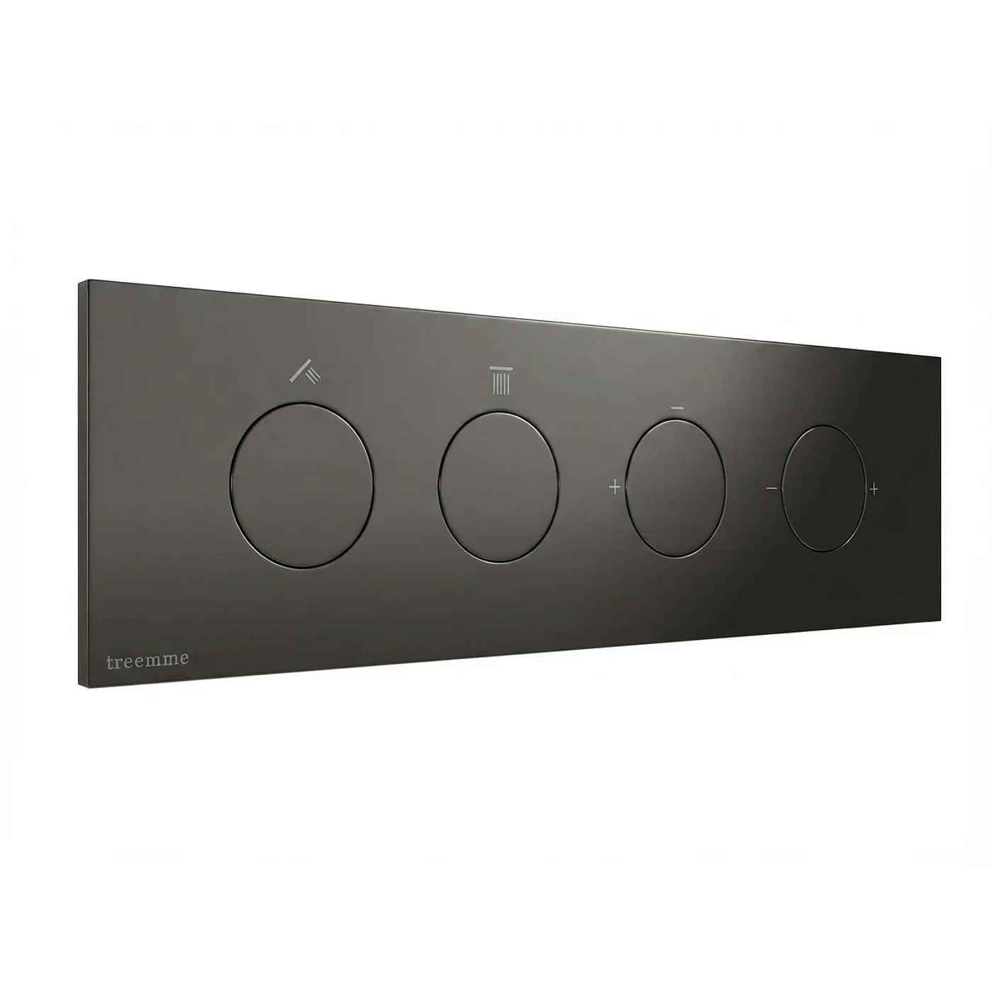 Mitigeur à encastrer à 2 sorties - Treemme W-Touch - RWIT 1B89 CC 01 - Noir chromé poli (HH)