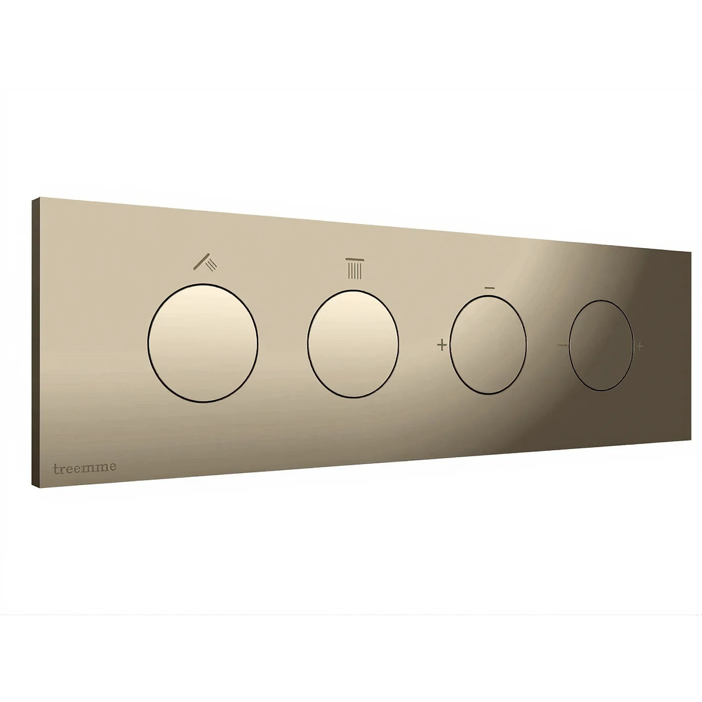 Mitigeur à encastrer à 2 sorties - Treemme W-Touch - RWIT 1B89 CC 01 - Nickel brossé (NF)