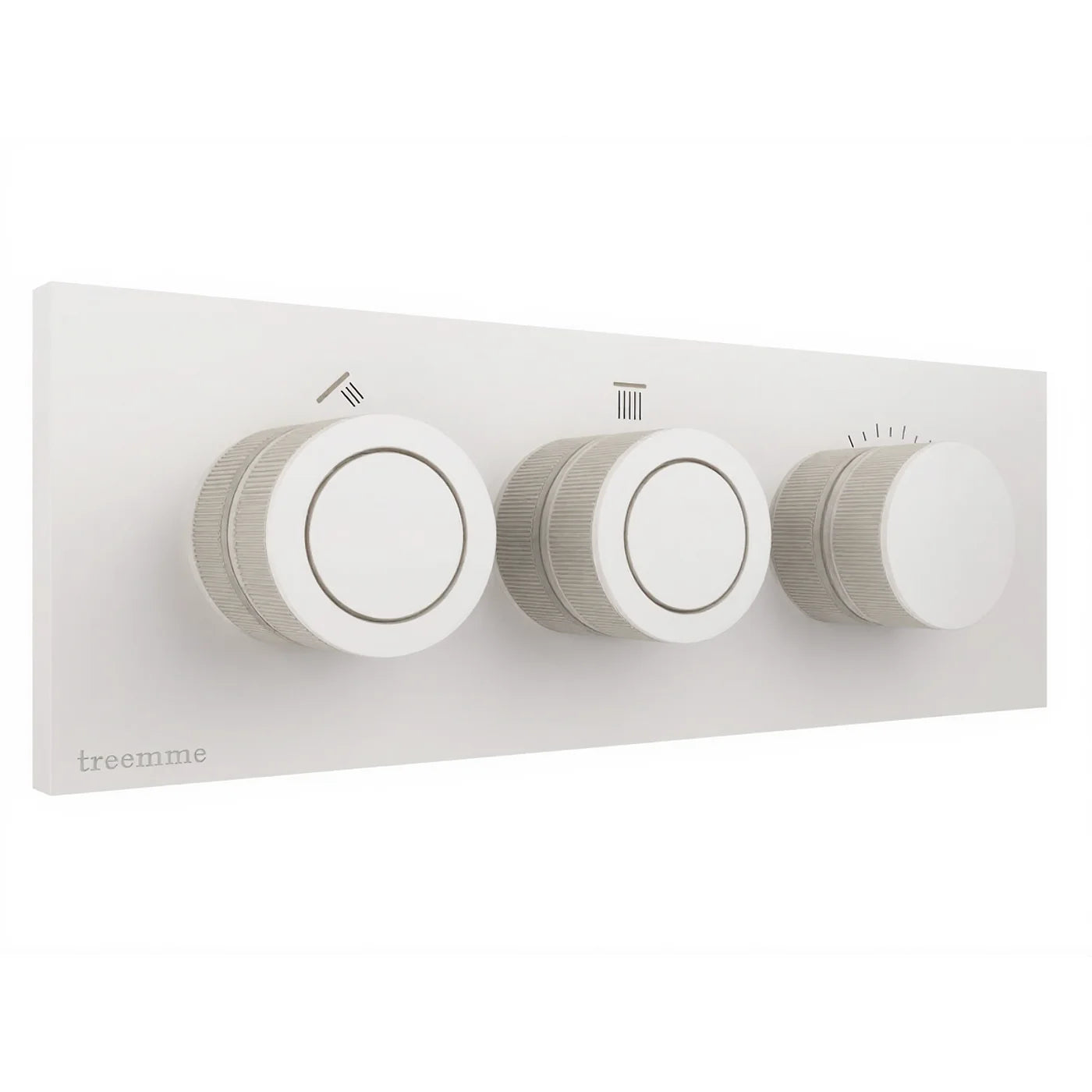Mitigeur à encastrer à 2 sorties - Treemme W-Smart - RWIT 5C89 CC 01 - Blanc opaque (BB)
