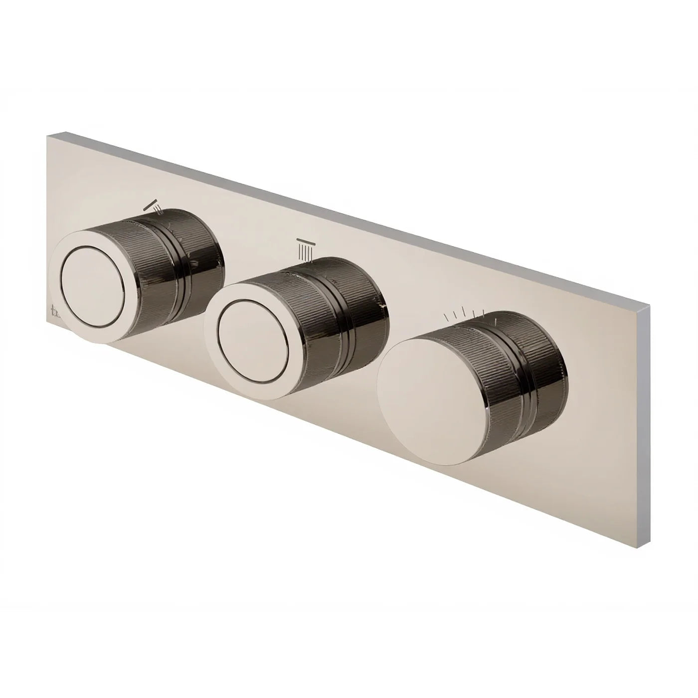 Mitigeur à encastrer à 2 sorties - Treemme W-Smart - RWIT 5C89 CC 01 - Nickel poli (NL)