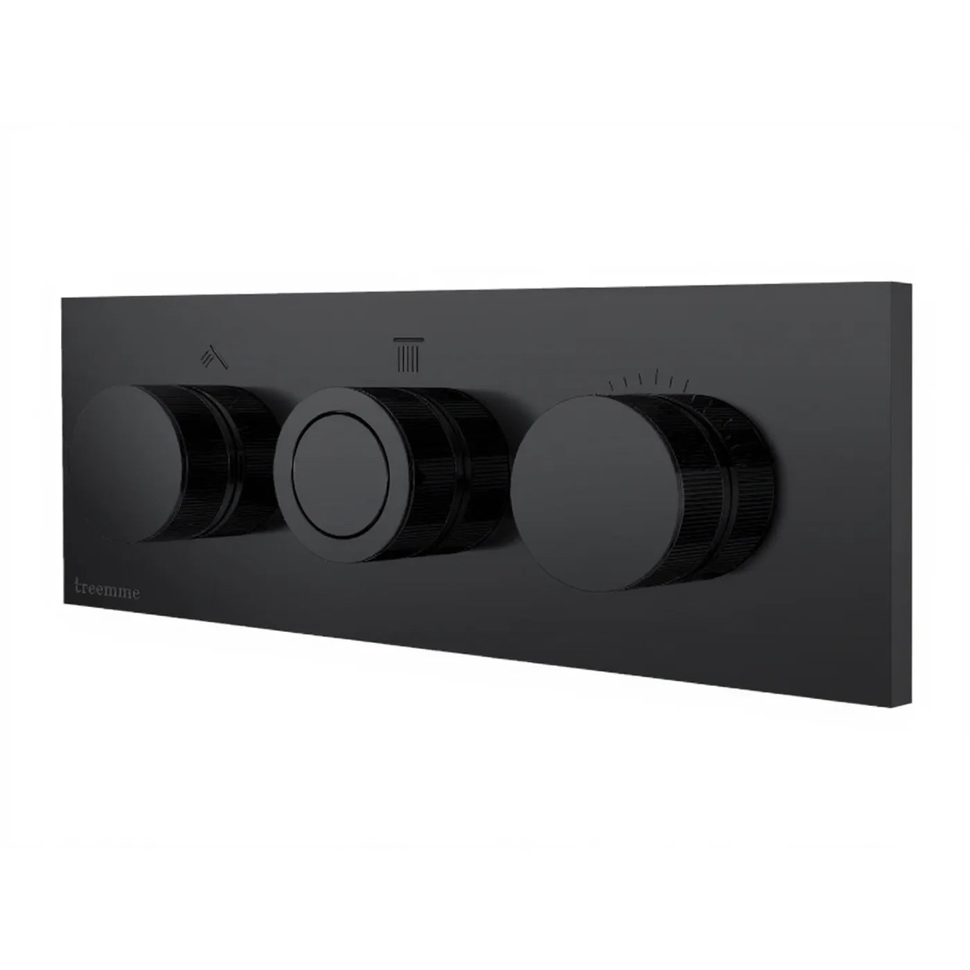 Mitigeur à encastrer à 2 sorties - Treemme W-Smart - RWIT 5C89 CC 01 - Noir opaque (NN)
