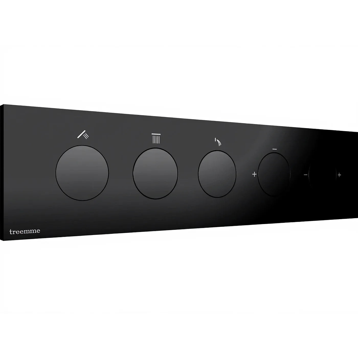 Mitigeur à encastrer à 3 sorties - Treemme W-Touch - RWIT 1B90 CC 01 - Noir chromé brossé (CZ)