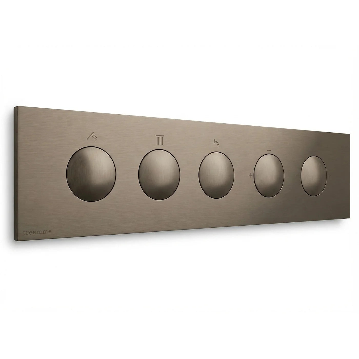 Mitigeur à encastrer à 3 sorties - Treemme W-Touch - RWIT 1B90 CC 01 - Nickel brossé (NF)