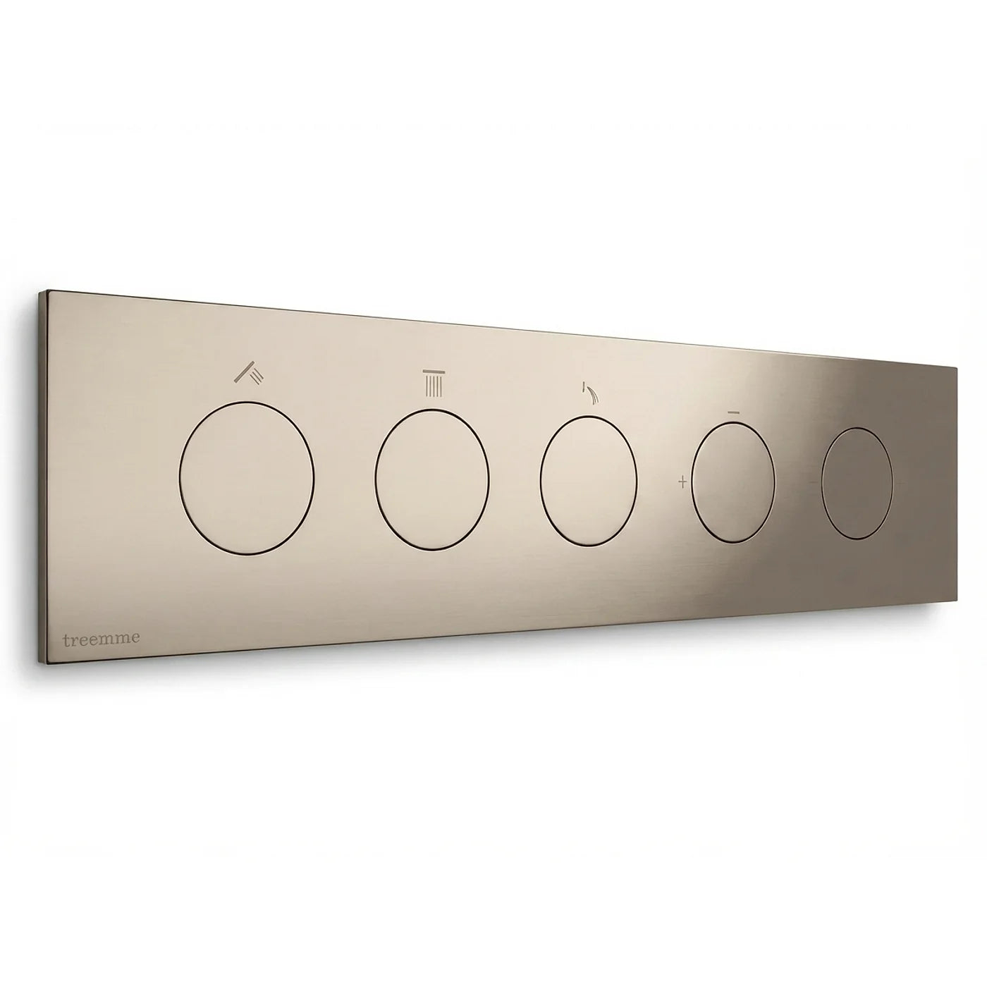 Mitigeur à encastrer à 3 sorties - Treemme W-Touch - RWIT 1B90 CC 01 - Nickel poli (NL)