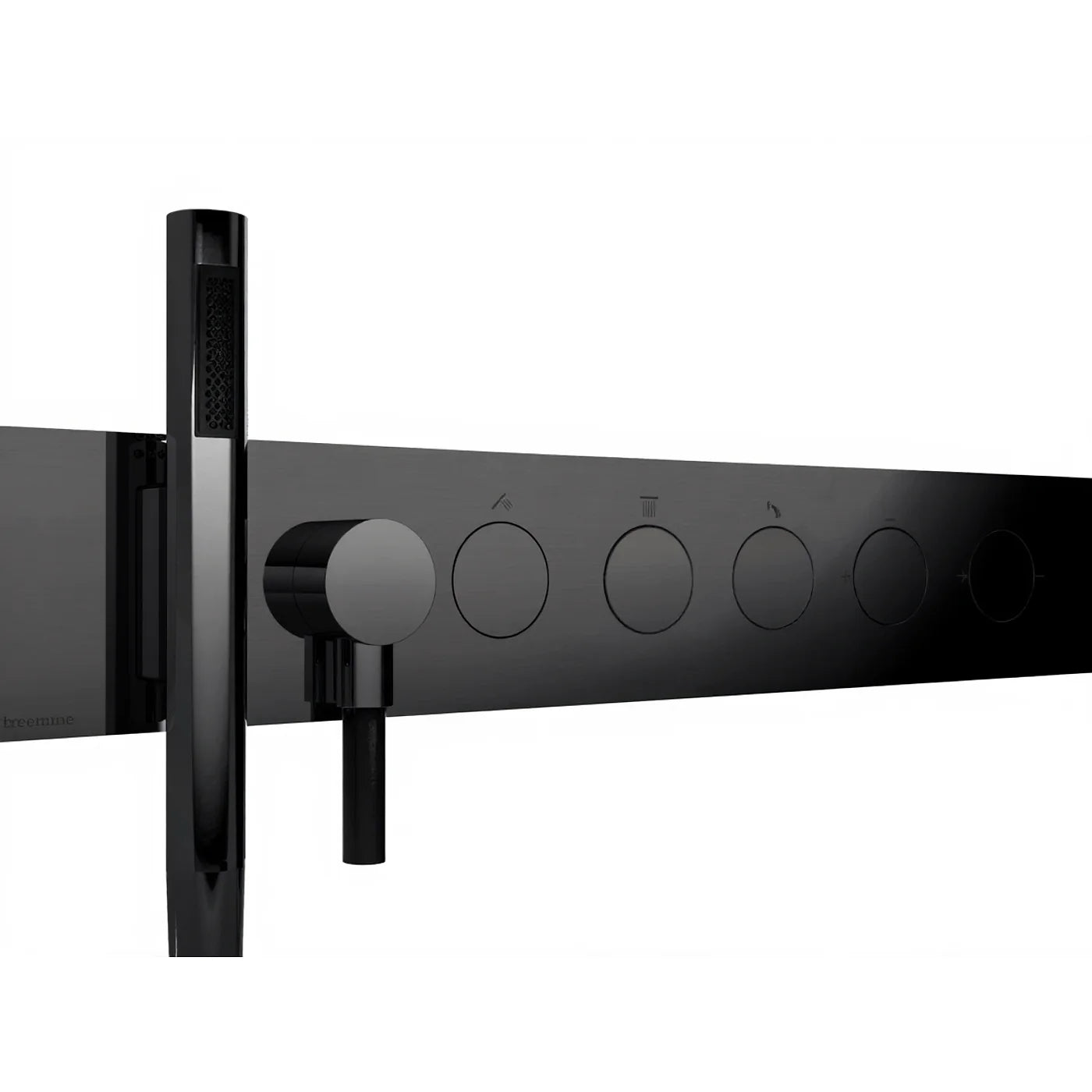 Mitigeur à encastrer à 3 sorties - Treemme W-Touch - RWIT 1B97 CC 01 - Noir chromé brossé (CZ)