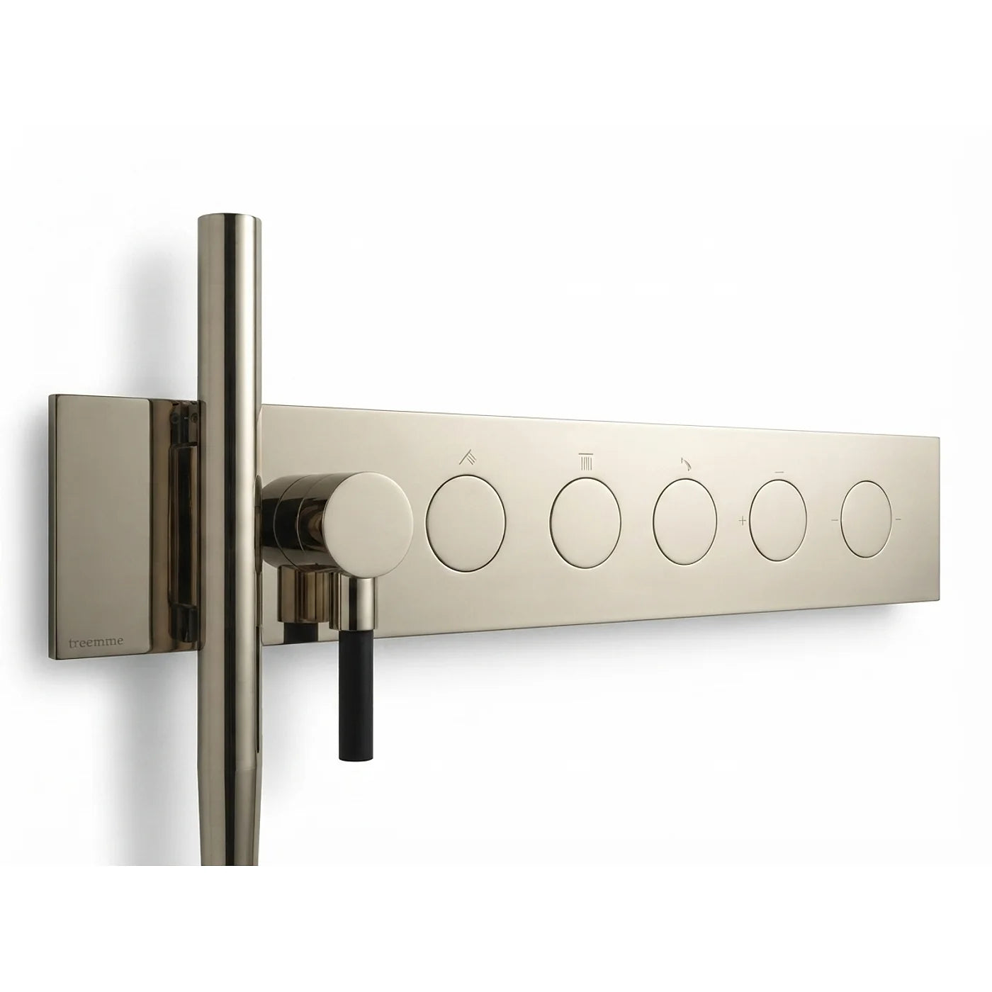 Mitigeur à encastrer à 3 sorties - Treemme W-Touch - RWIT 1B97 CC 01 - Nickel poli (NL)