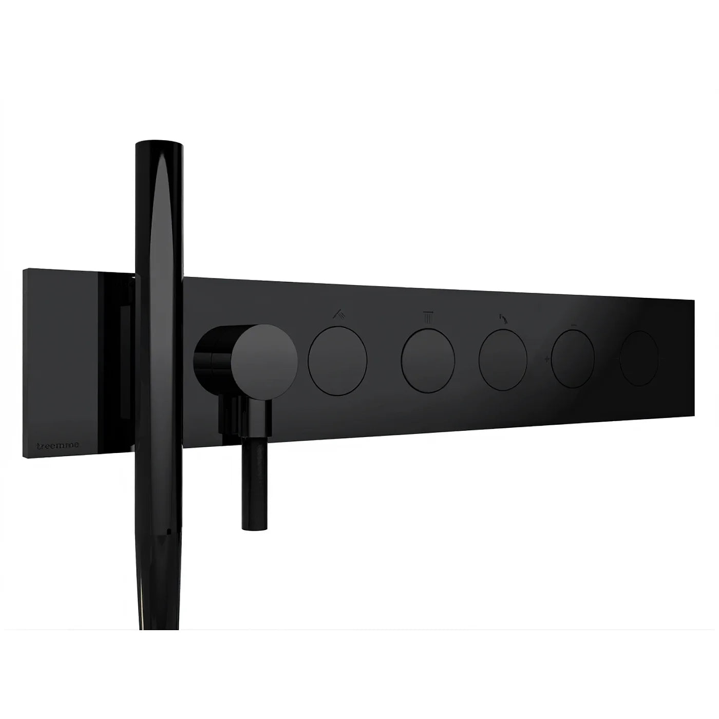Mitigeur à encastrer à 3 sorties - Treemme W-Touch - RWIT 1B97 CC 01 - Noir opaque (NN)