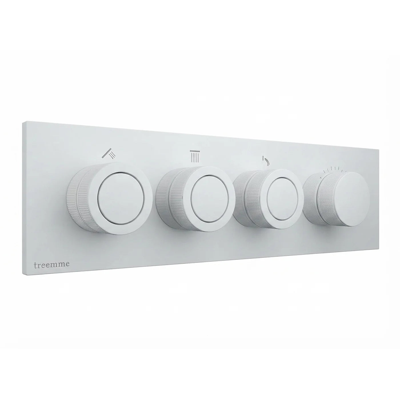 Mitigeur à encastrer à 3 sorties - Treemme W-Smart - RWIT 5C90 CC 01 - Blanc opaque (BB)