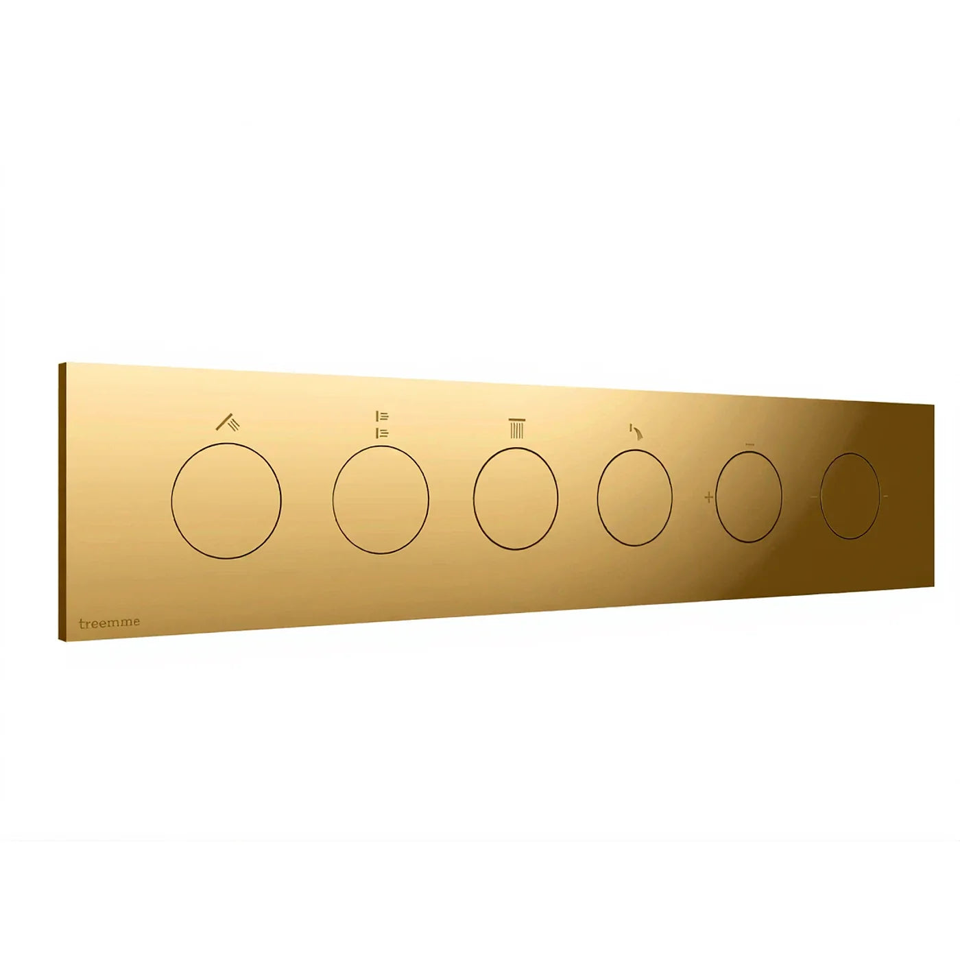 Mitigeur à encastrer à 4 sorties - Treemme W-Touch - RWIT 1BE4 CC 01 - Or 24 (DD)