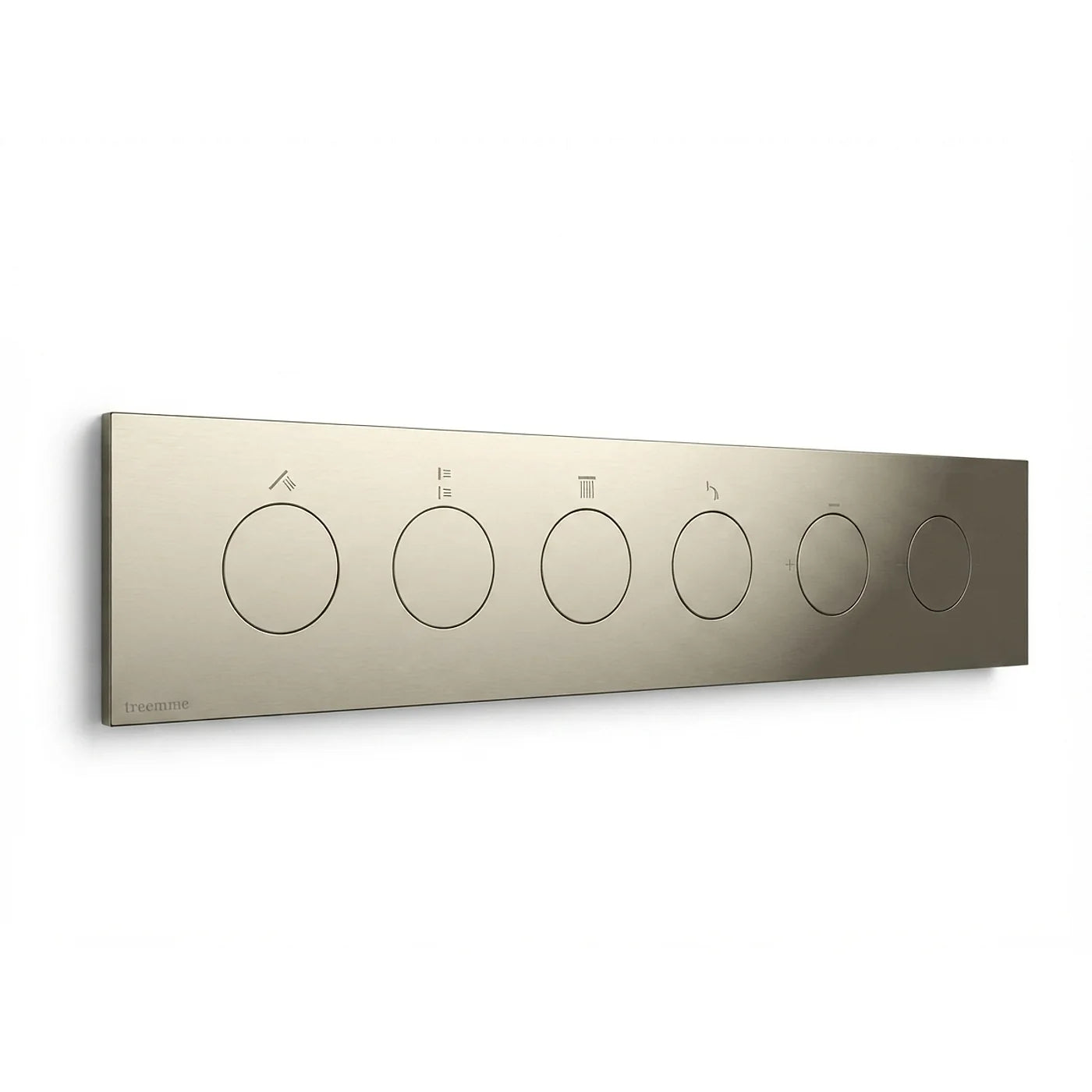 Mitigeur à encastrer à 4 sorties - Treemme W-Touch - RWIT 1BE4 CC 01 - Nickel poli (NL)