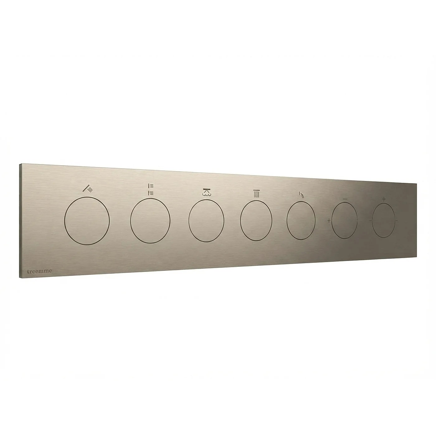 Mitigeur à encastrer à 5 sorties - Treemme W-Touch - RWIT 1BE5 CC 01 - Nickel brossé (NF)