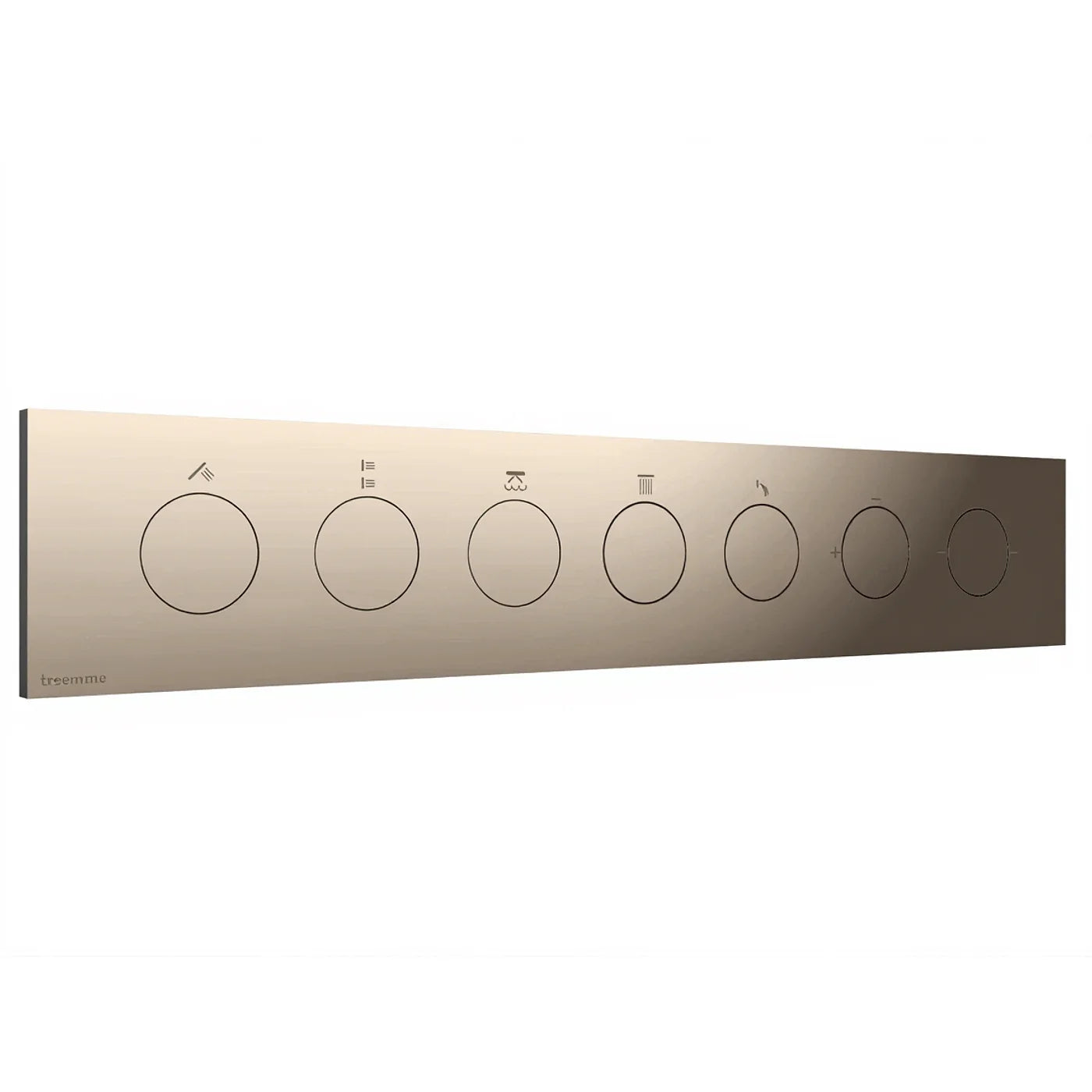 Mitigeur à encastrer à 5 sorties - Treemme W-Touch - RWIT 1BE5 CC 01 - Nickel poli (NL)