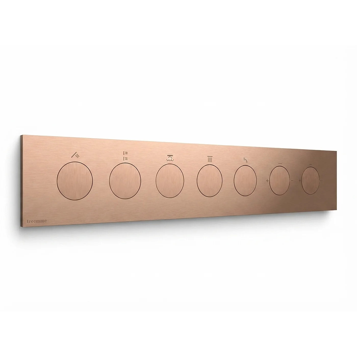 Mitigeur à encastrer à 5 sorties - Treemme W-Touch - RWIT 1BE5 CC 01 - Or rose brossé (SZ)