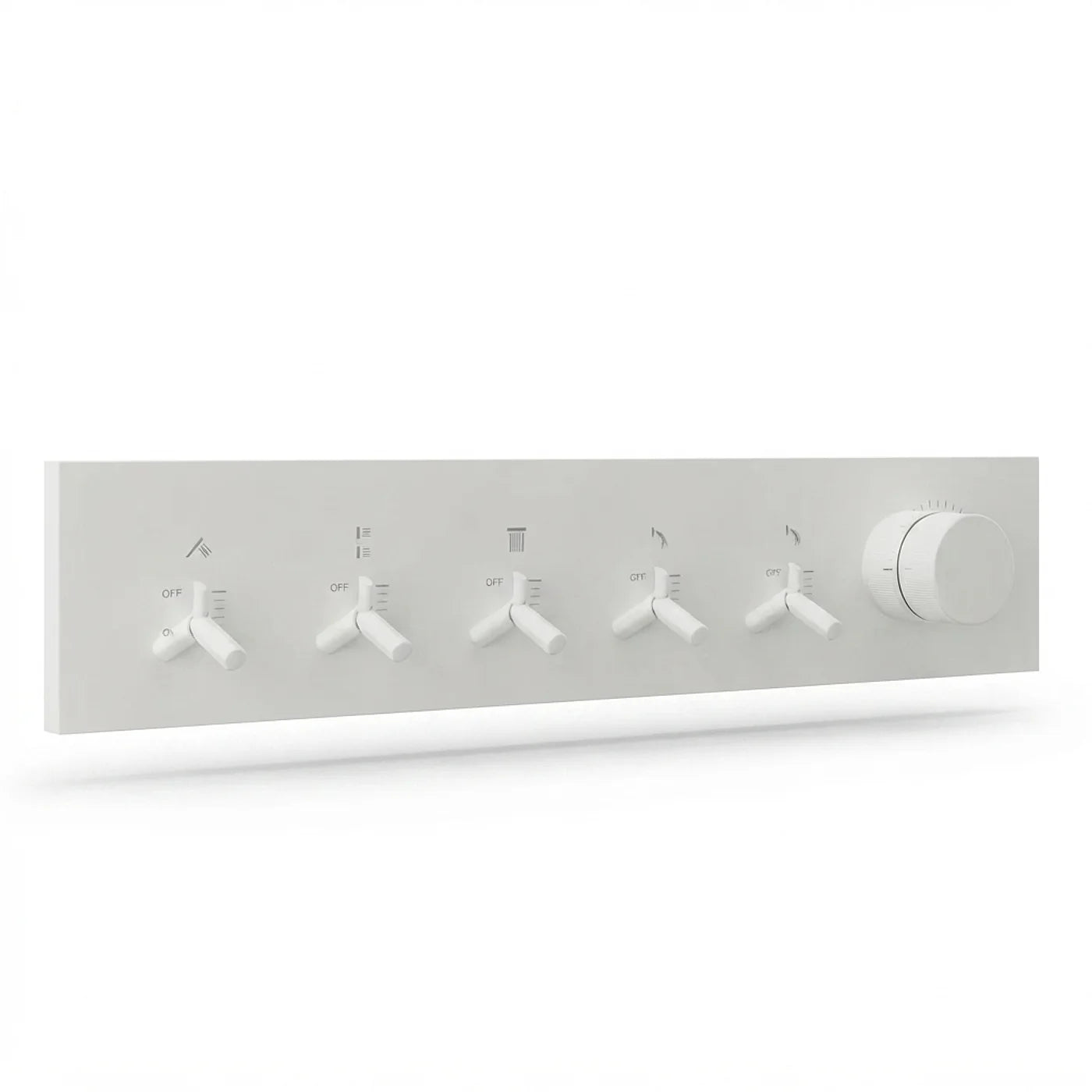 Mitigeur à encastrer à 5 sorties - Treemme Watt - RWIT 2BE5 CC 01 - Blanc opaque (BB)