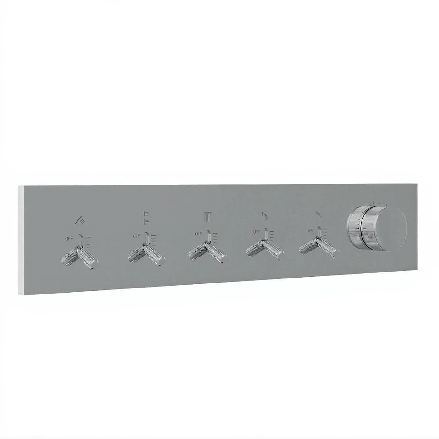 Mitigeur à encastrer à 5 sorties - Treemme Watt - RWIT 2BE5 CC 01 - Nickel poli (NL)