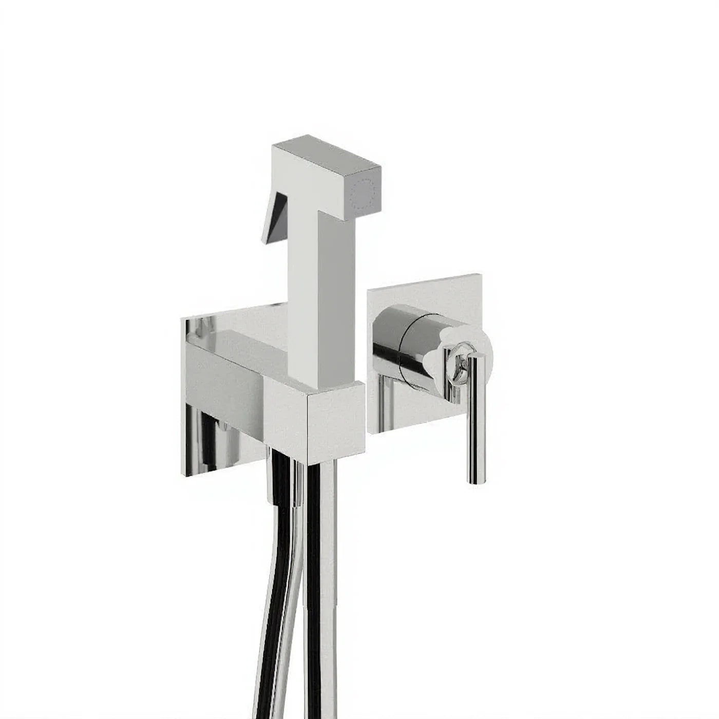 Mitigeur à encastrer avec douchette WC - Treemme Archè - RWIT 02D4 CC 30 - Blanc opaque (BB)