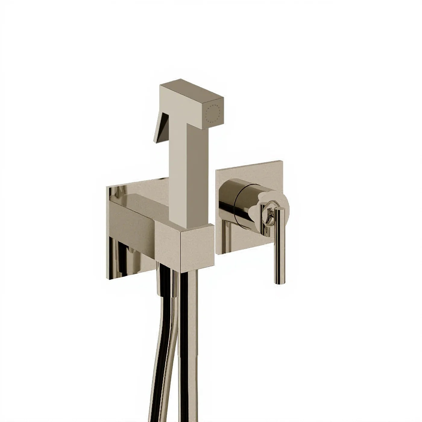 Mitigeur à encastrer avec douchette WC - Treemme Archè - RWIT 02D4 CC 30 - Nickel brossé (NF)