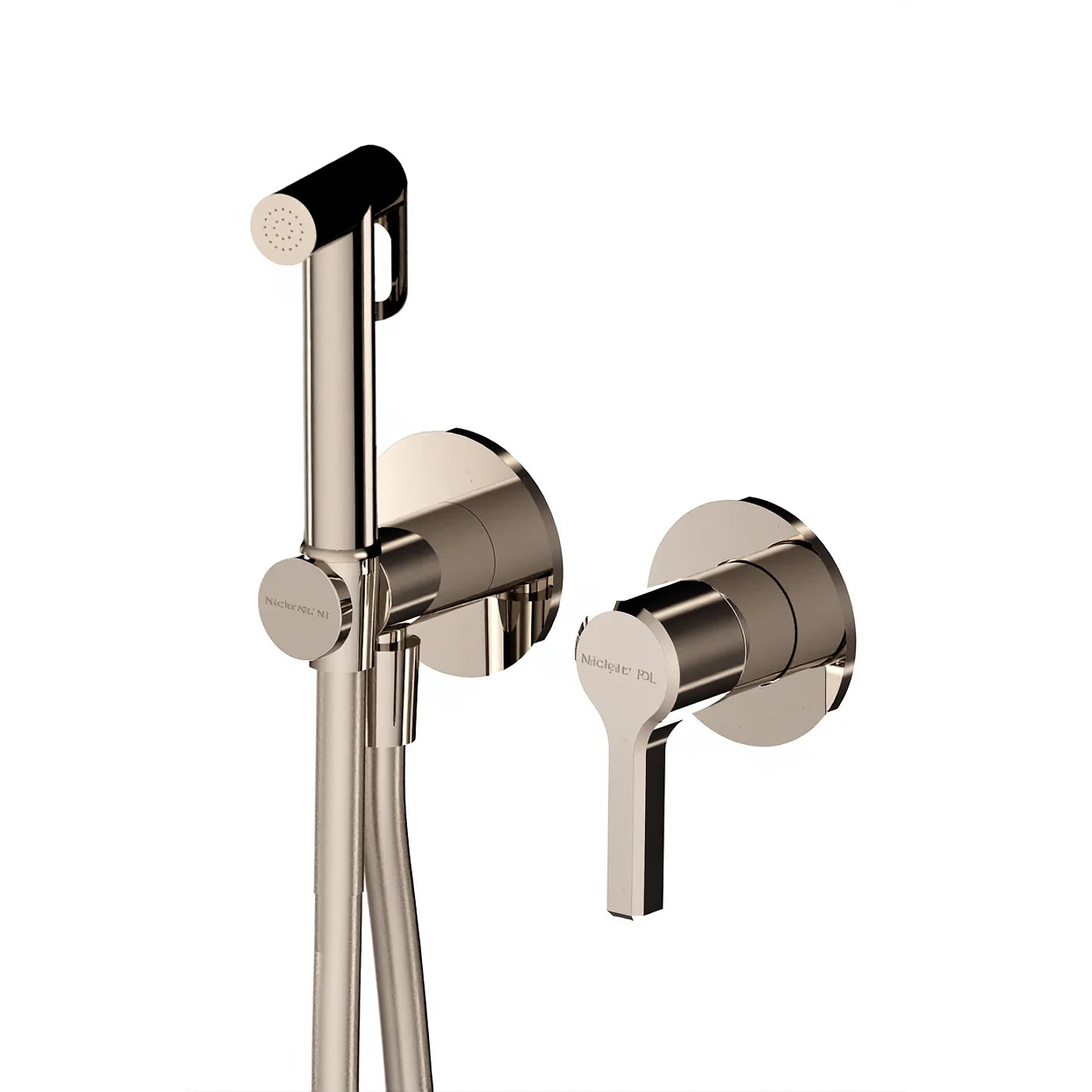 Mitigeur à encastrer avec douchette WC - Treemme Aurelia - RWIT 2CD4 CC 30 - Nickel poli (NL)
