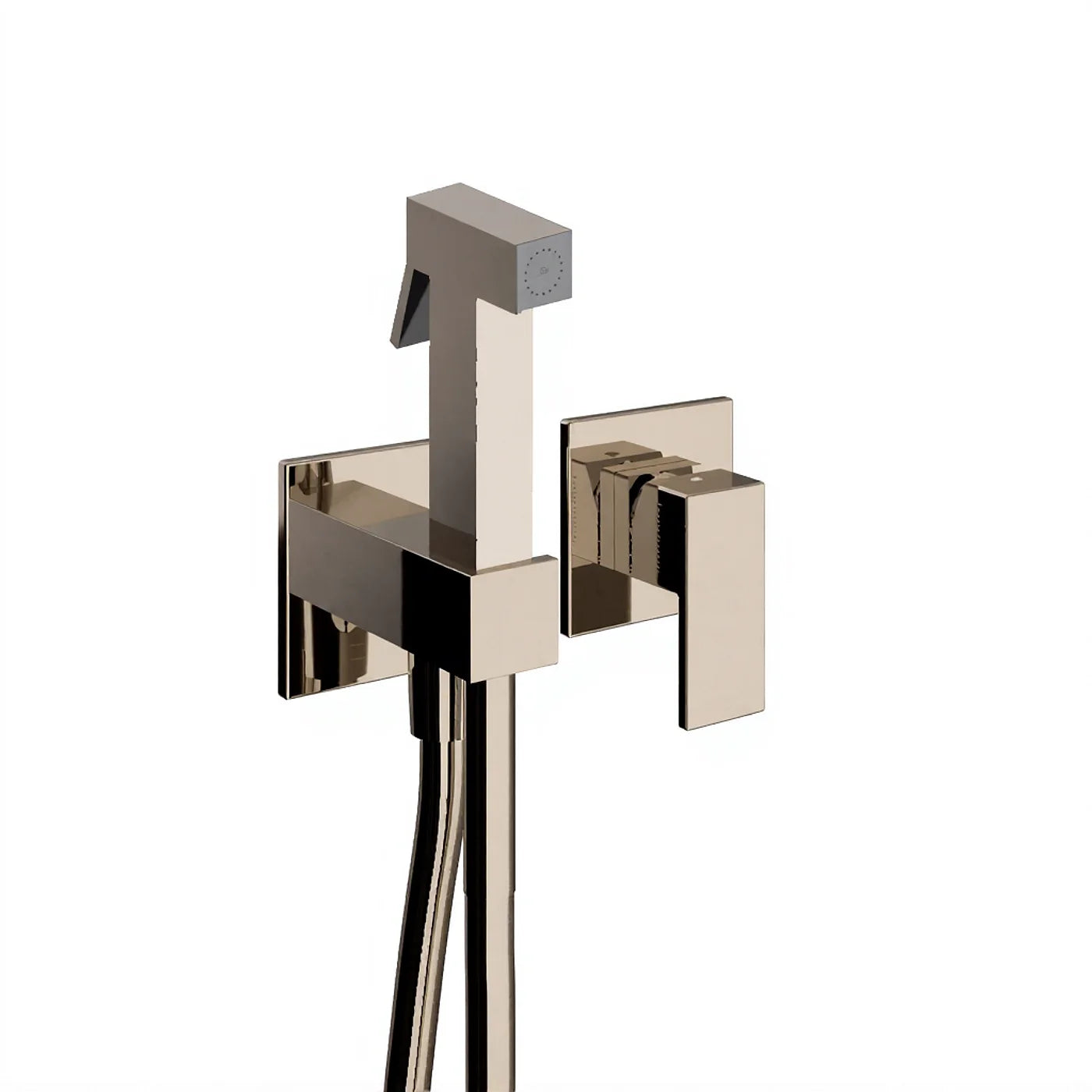 Mitigeur à encastrer avec douchette WC - Treemme Q30 - RWIT 4BD4 CC 30 - Nickel poli (NL)