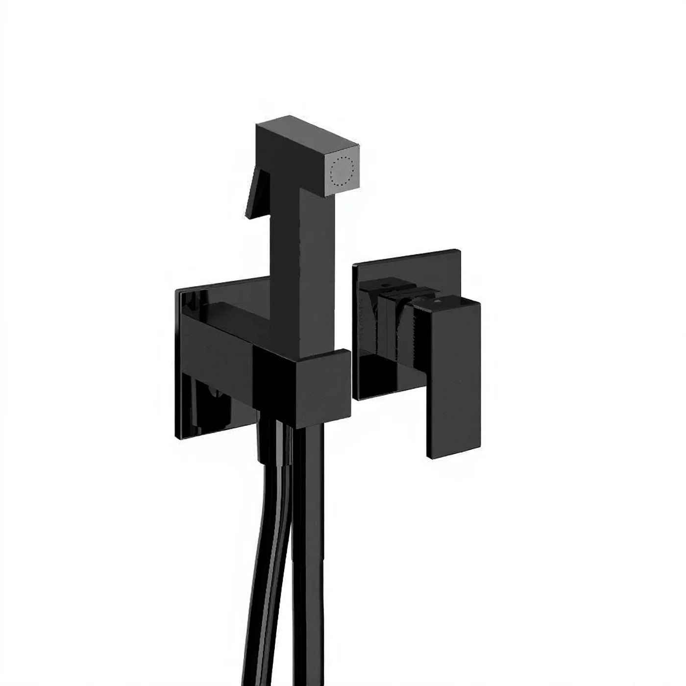 Mitigeur à encastrer avec douchette WC - Treemme Q30 - RWIT 4BD4 CC 30 - Noir opaque (NN)